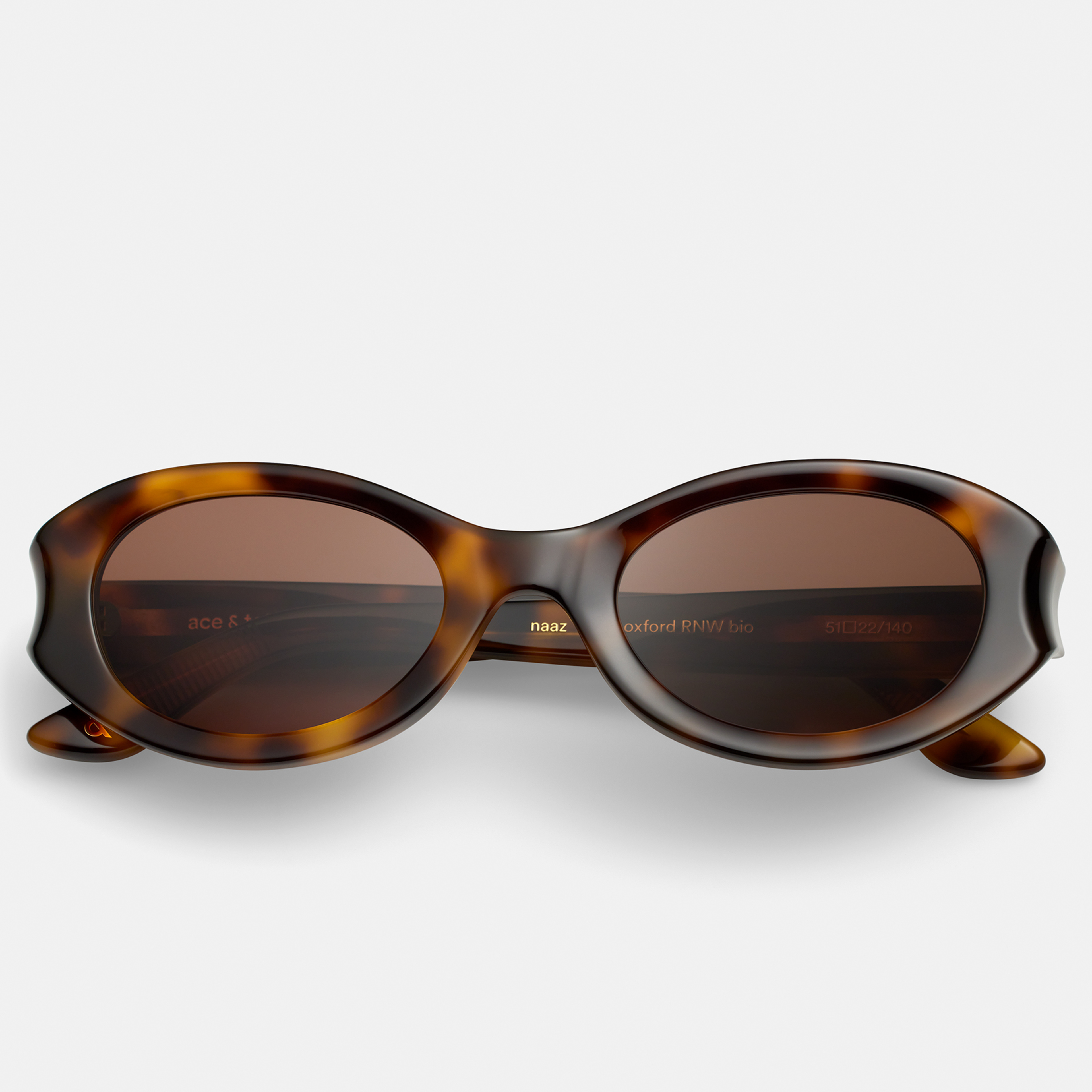 Ace & Tate Gafas de sol | oval Renew acetato bío in Marrón