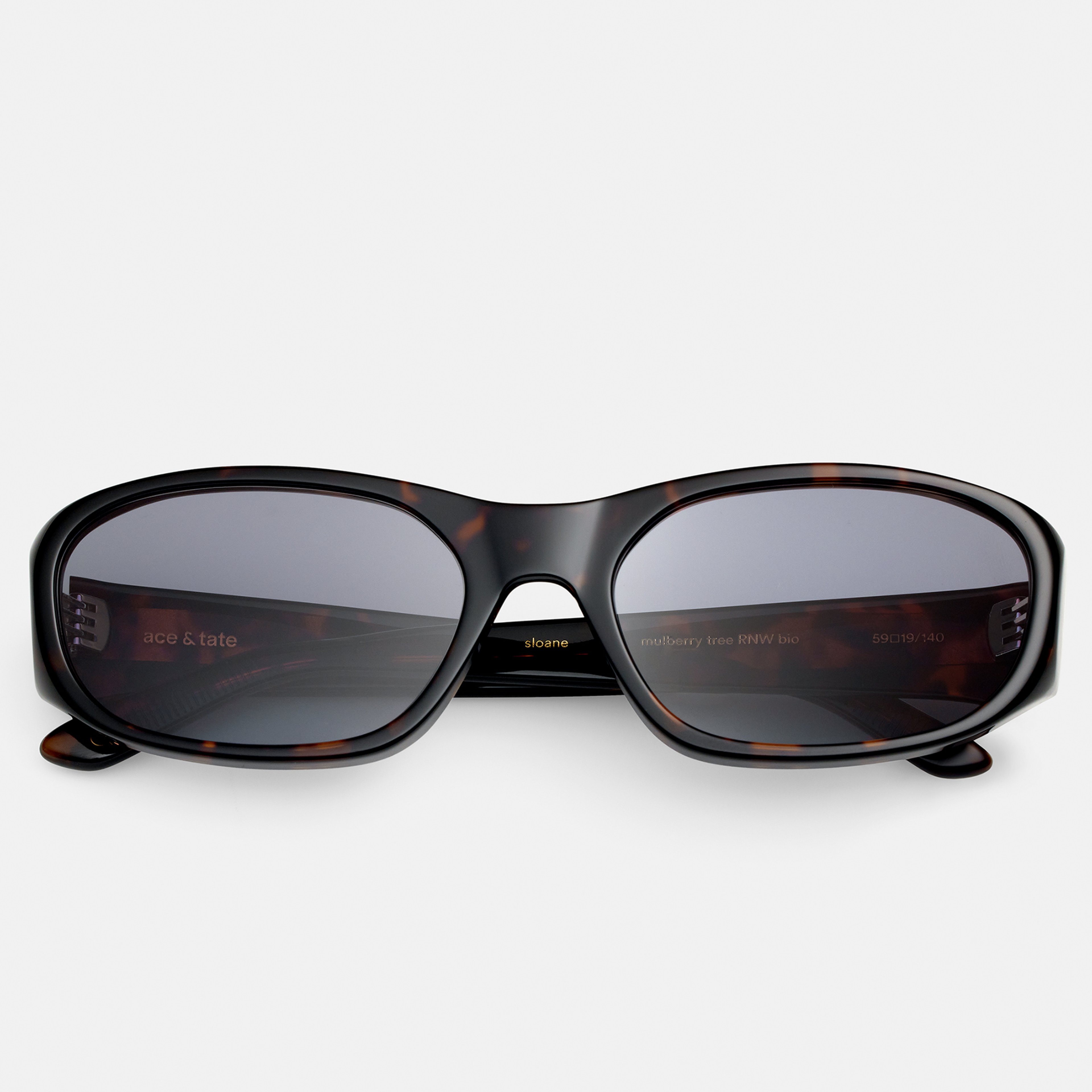 Ace & Tate Sunglasses | oval Renew bio acetate in Brown