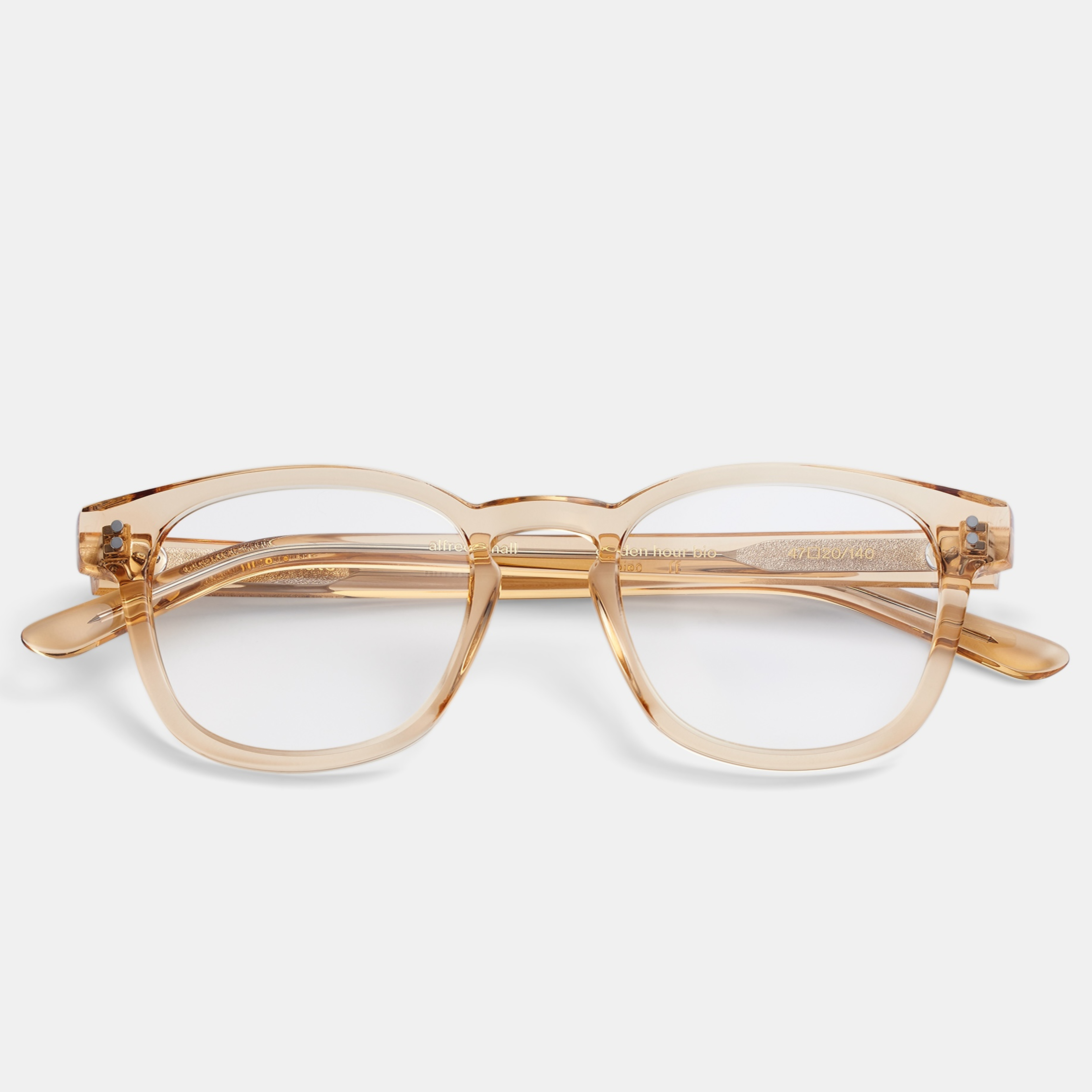 Ace & Tate Glasses | Square Acetate in Yellow
