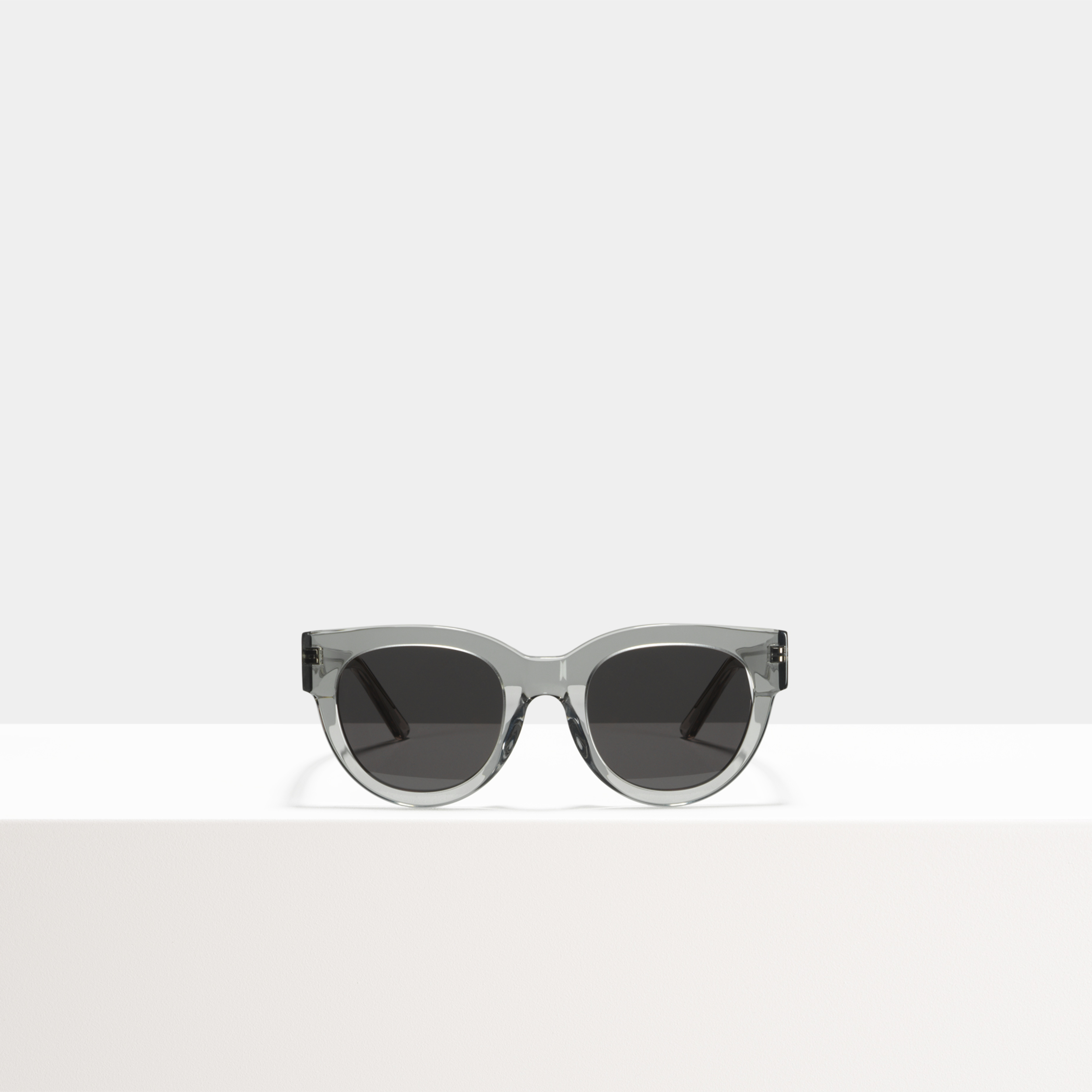 Ace & Tate Sunglasses | Round Acetate in Clear, Grey