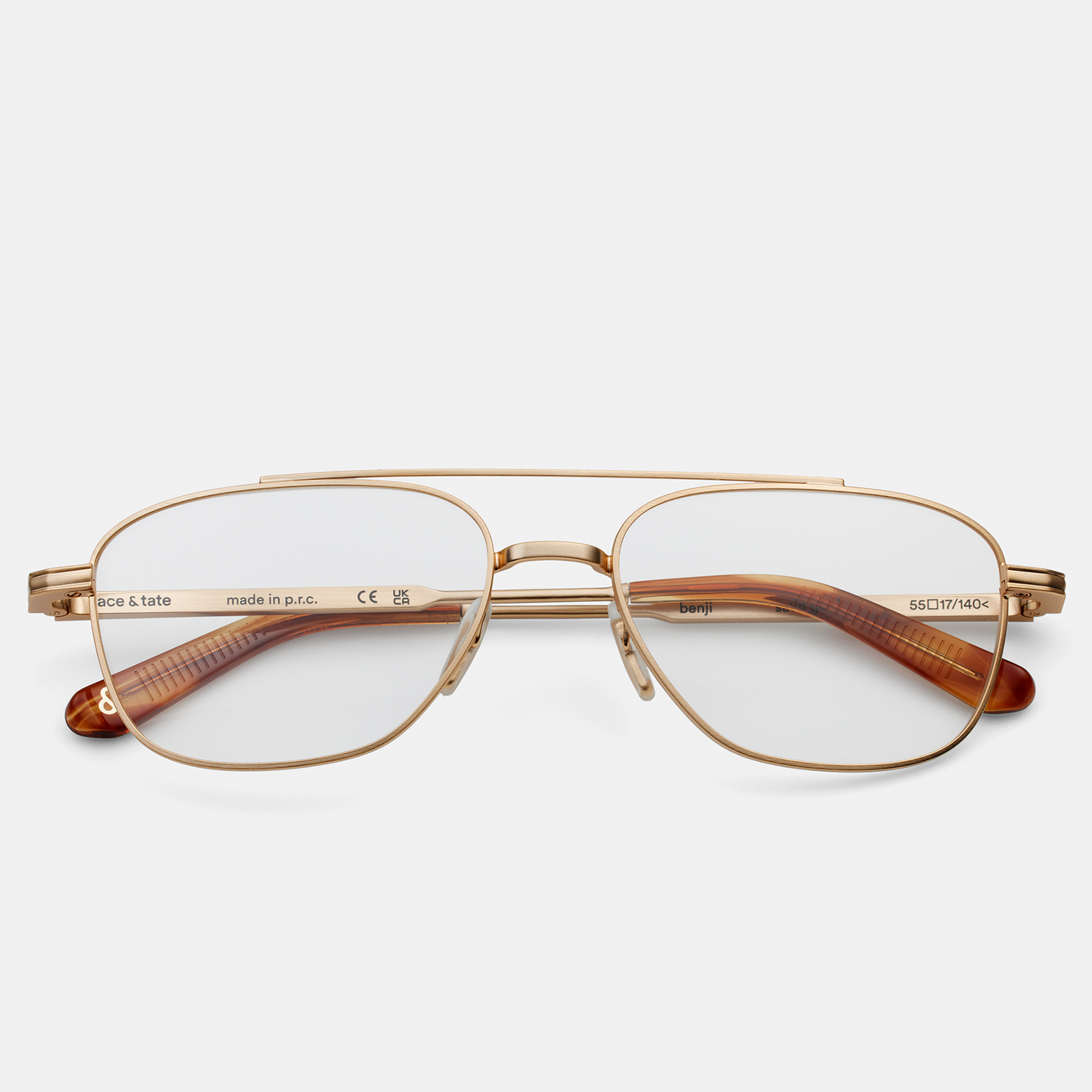 Ace & Tate Glasses |  Metal in Gold