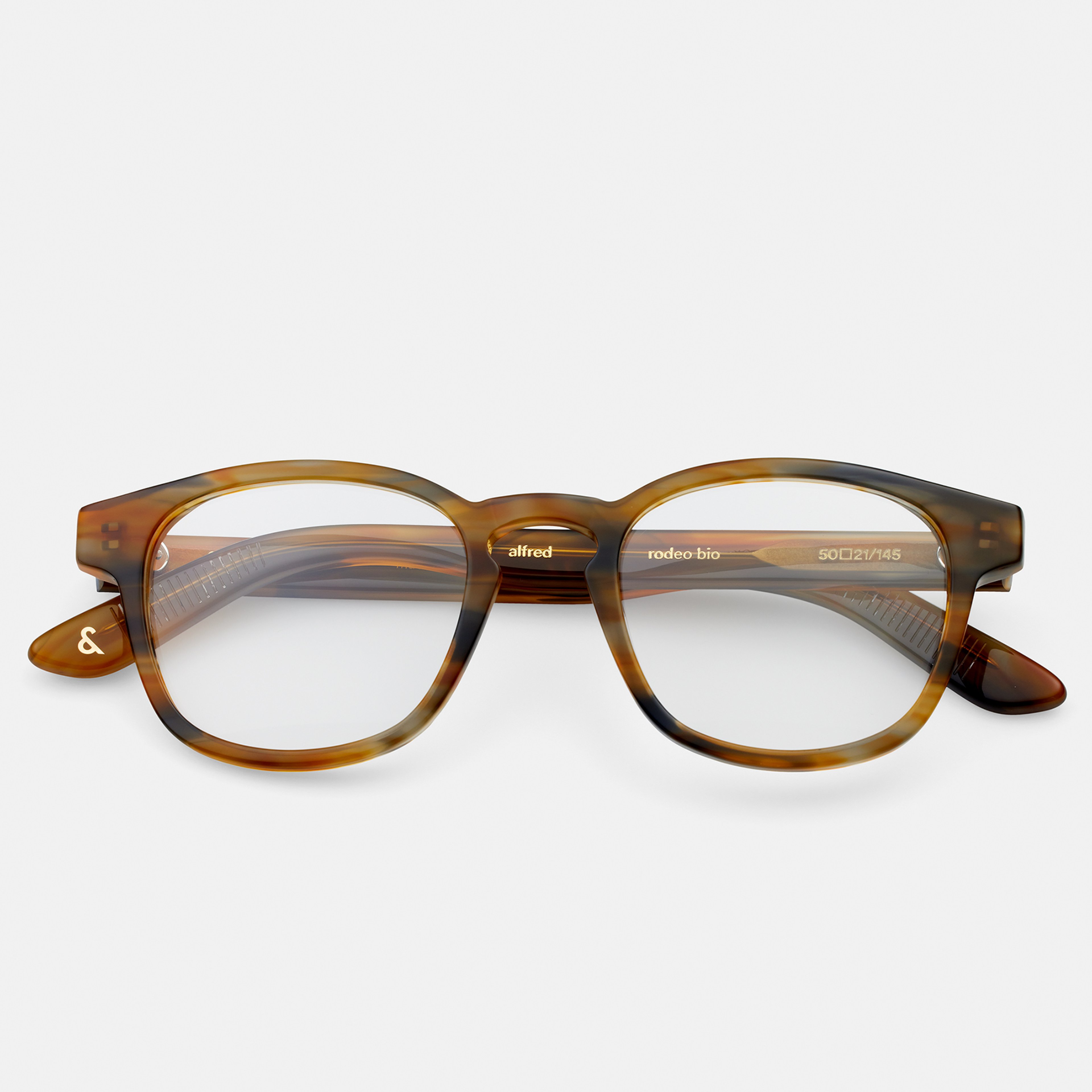 Ace & Tate Glasses | Square Bio acetate in Blue