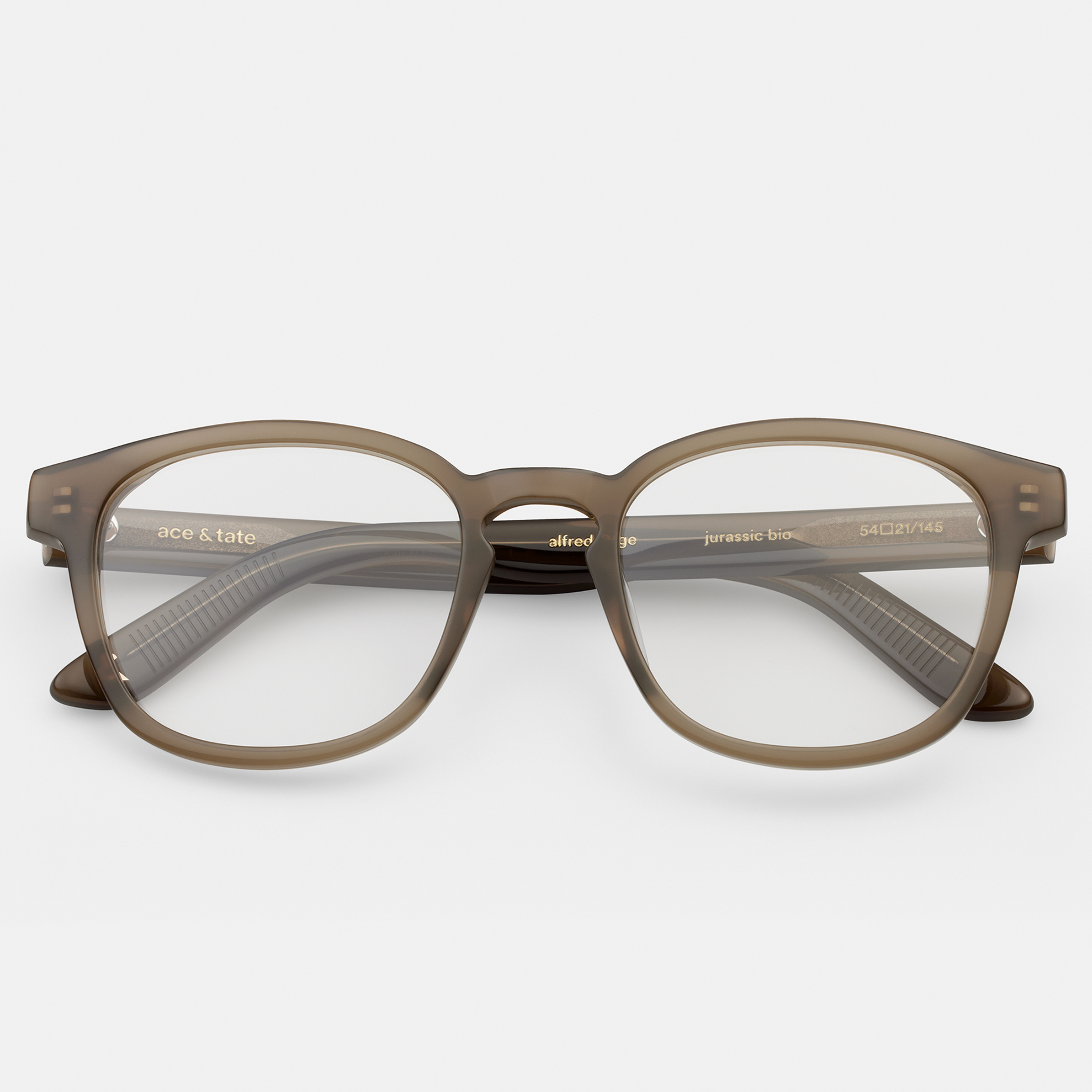 Ace & Tate Glasses | Square Bio acetate in Green