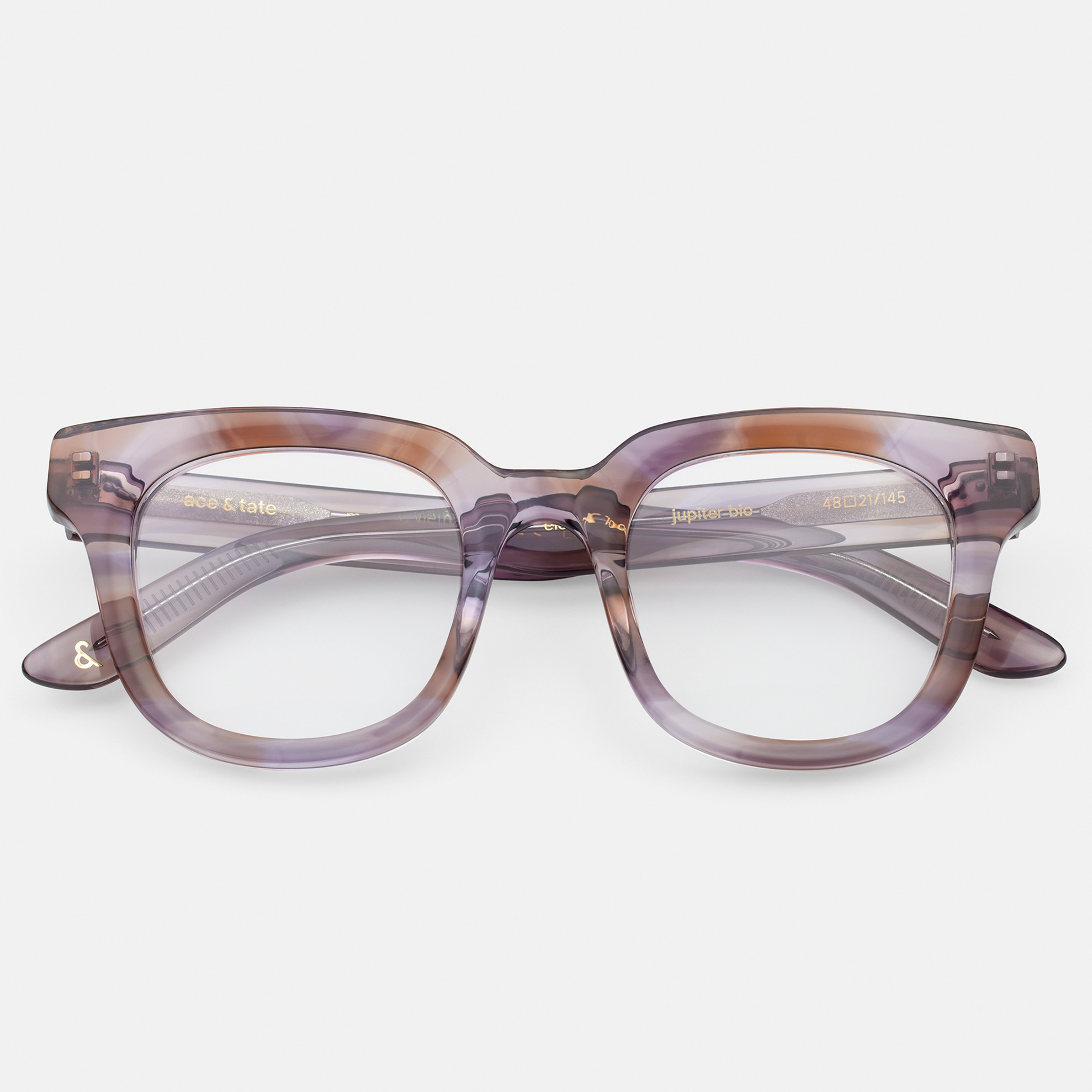 Ace & Tate Brillen | Rund Acetat in Violett