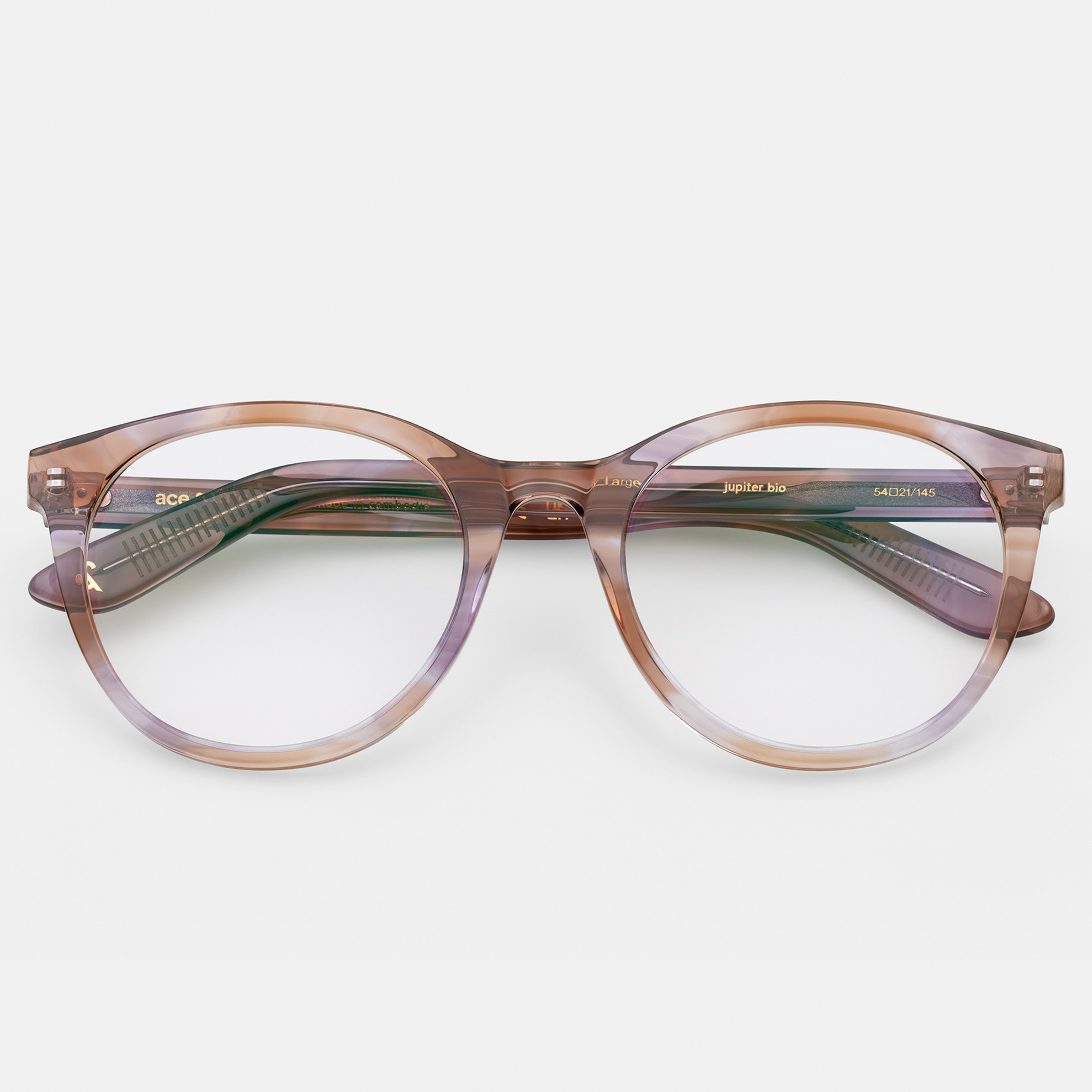 Ace & Tate Brillen | Oval Acetaat in Paars