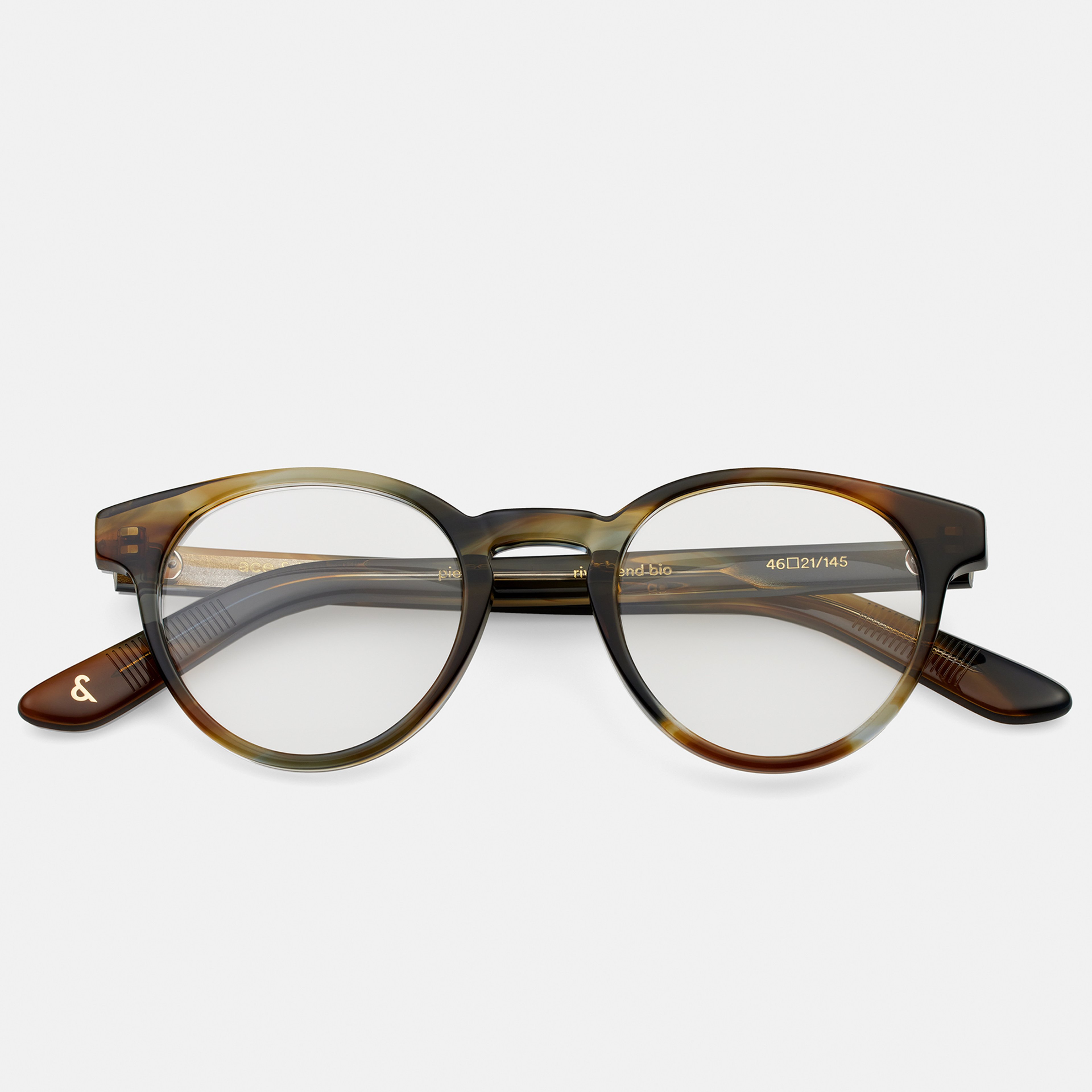 Ace & Tate Brillen | Rund Bio-Acetat in Blau