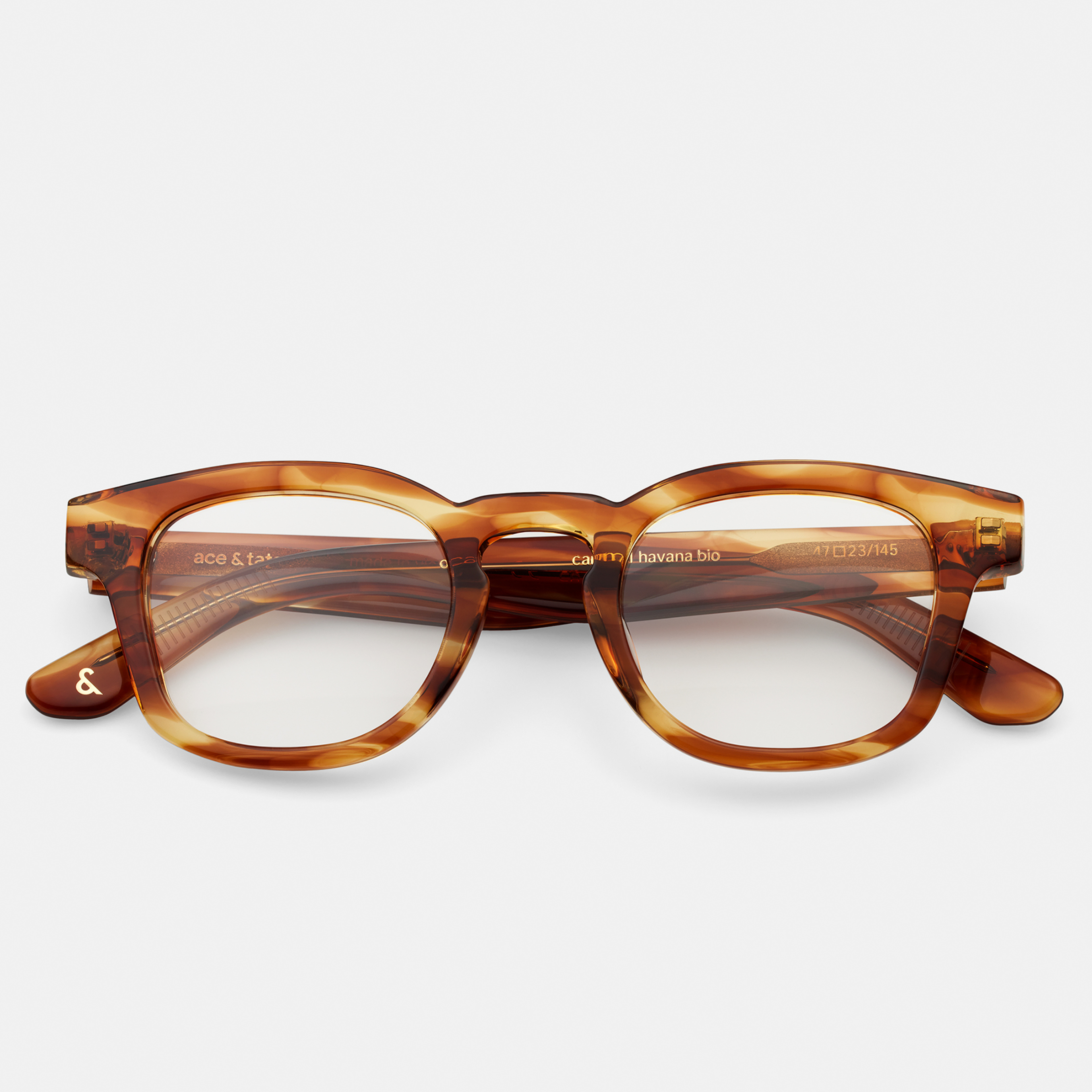 Ace & Tate Brillen | Rund Acetat in Braun