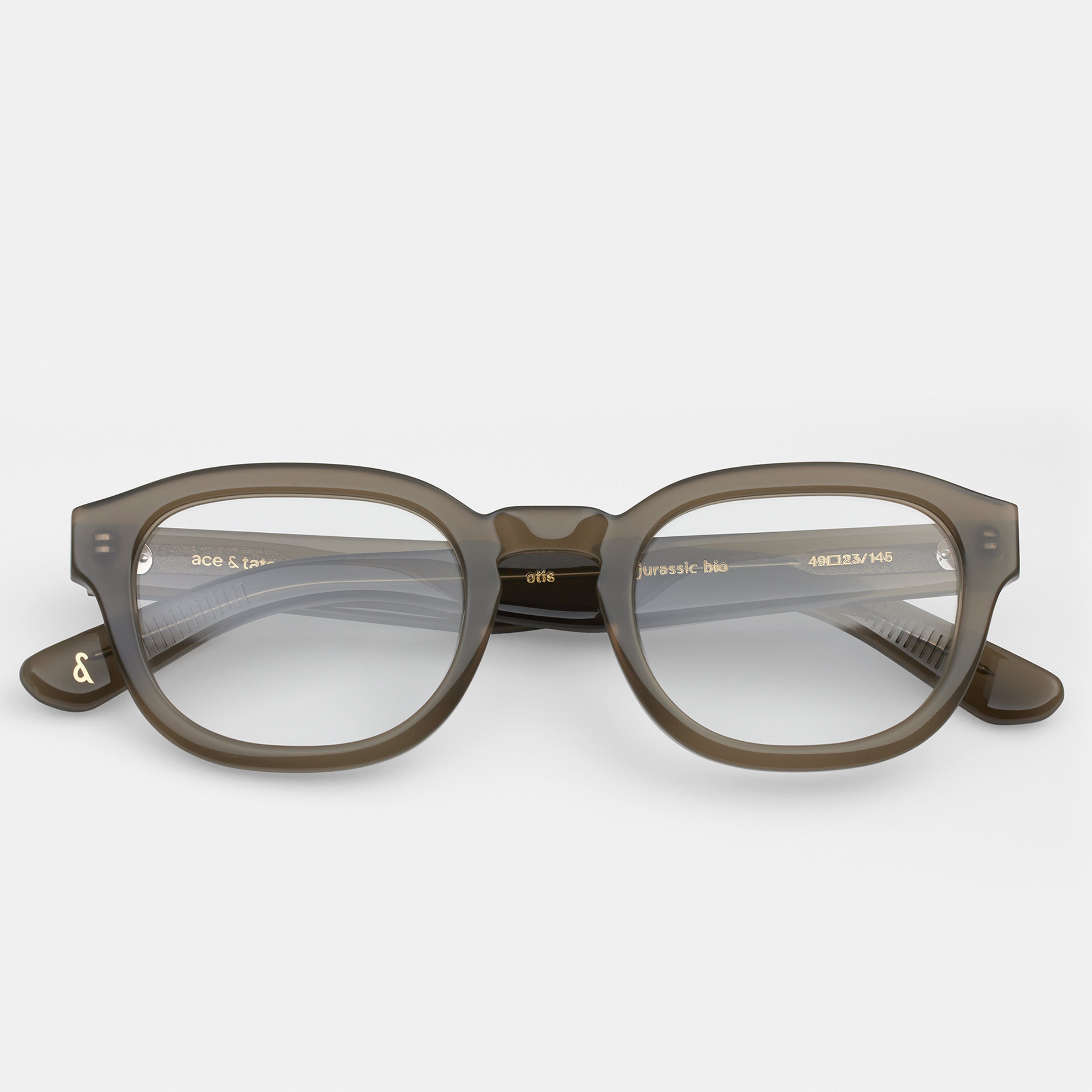 Ace & Tate Glasses | Round Acetate in Green