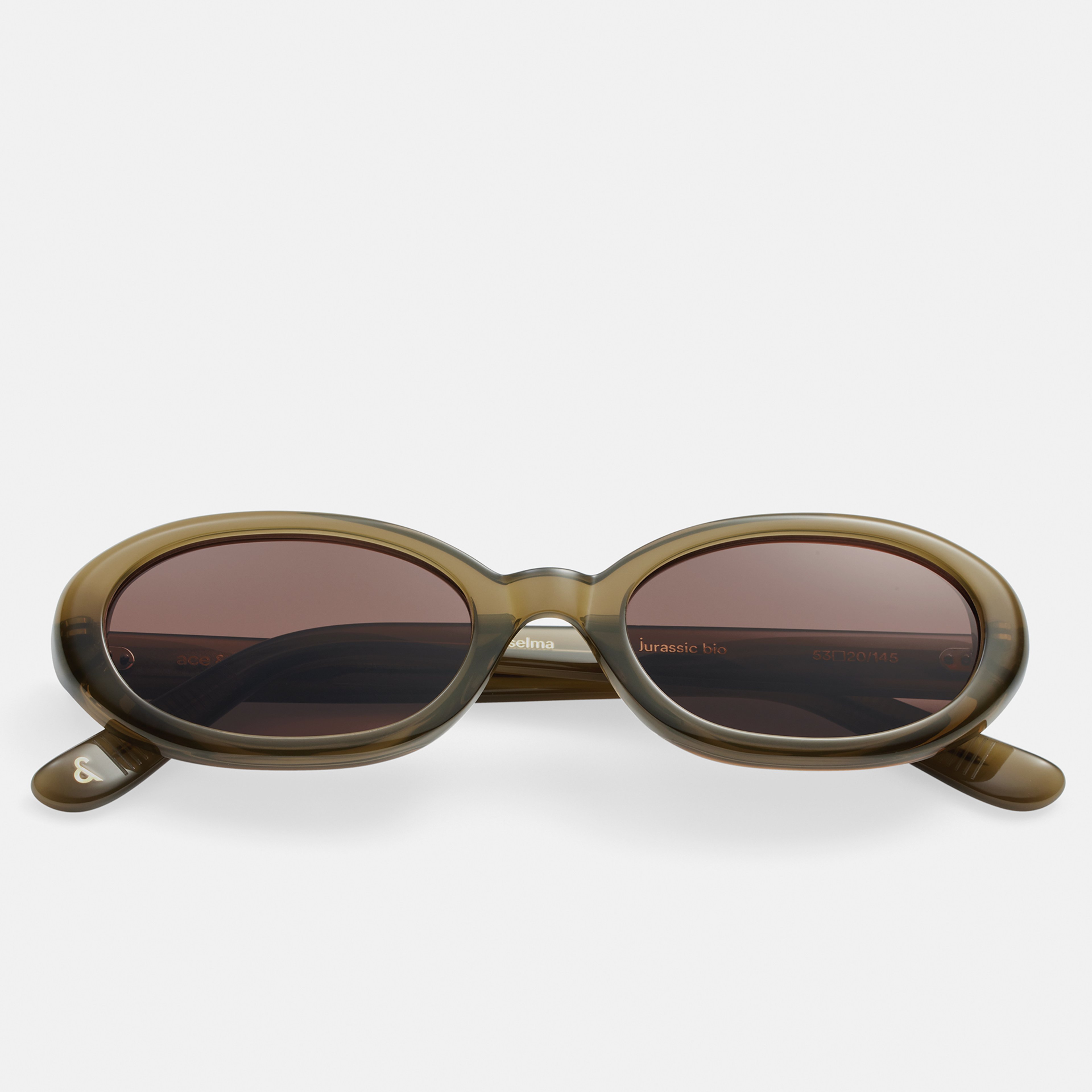 Ace & Tate Solaires | Oval Acétate in Vert