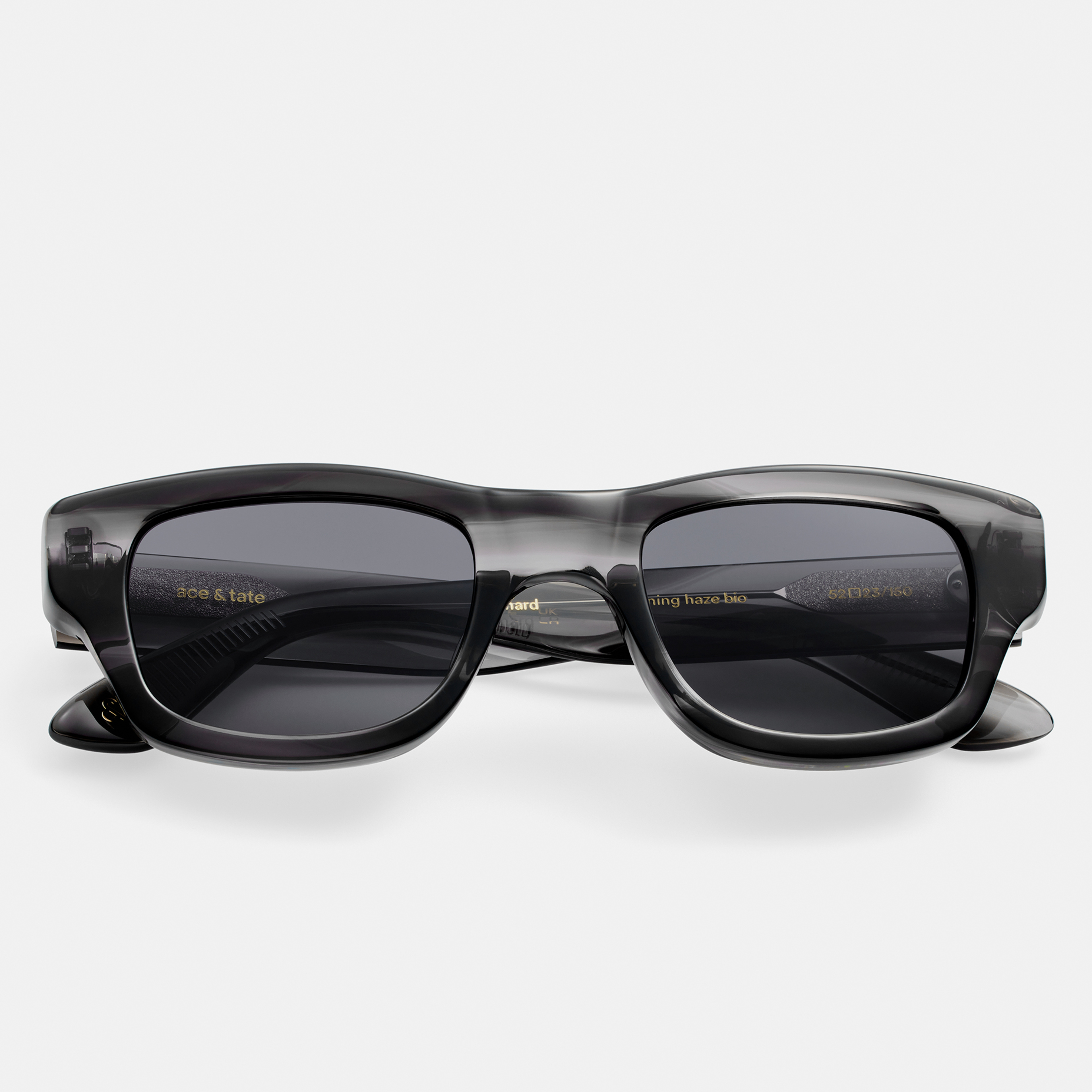 Ace & Tate Sonnenbrillen | Rechteckig Acetat in Transparent, Grau