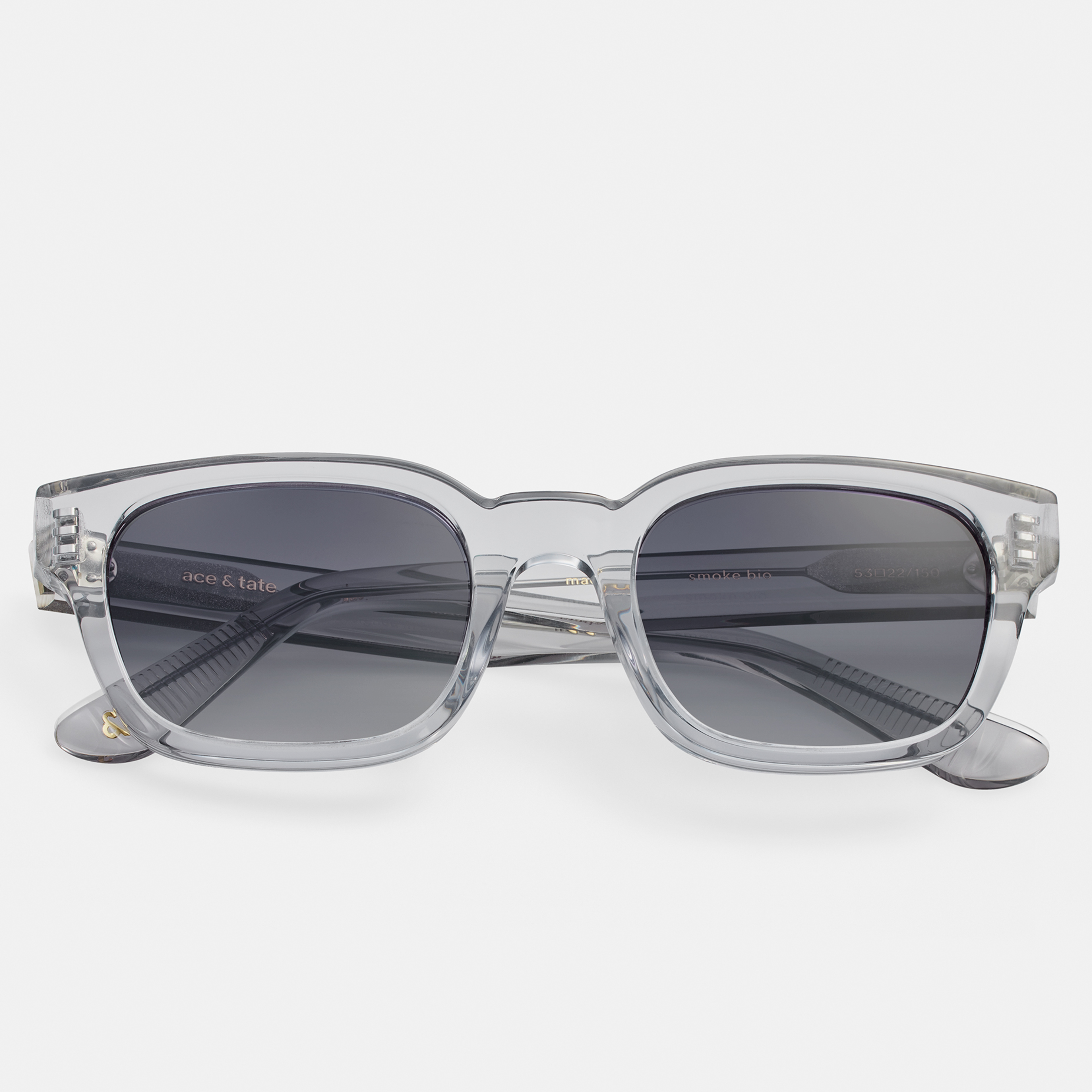Ace & Tate Sonnenbrillen | Rechteckig Acetat in Transparent, Grau