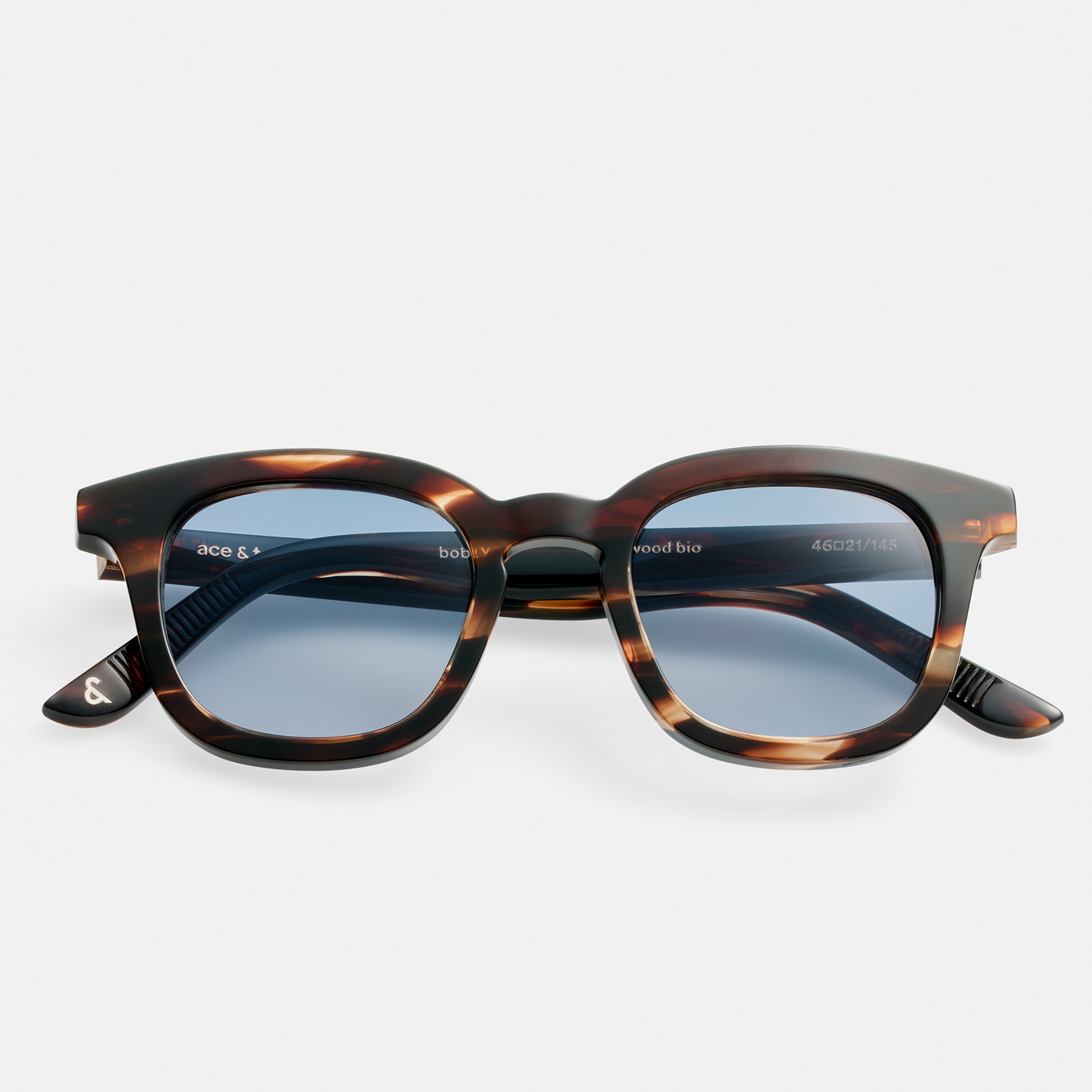 Ace & Tate Sonnenbrillen | Quadratisch Acetat in Braun, Orange