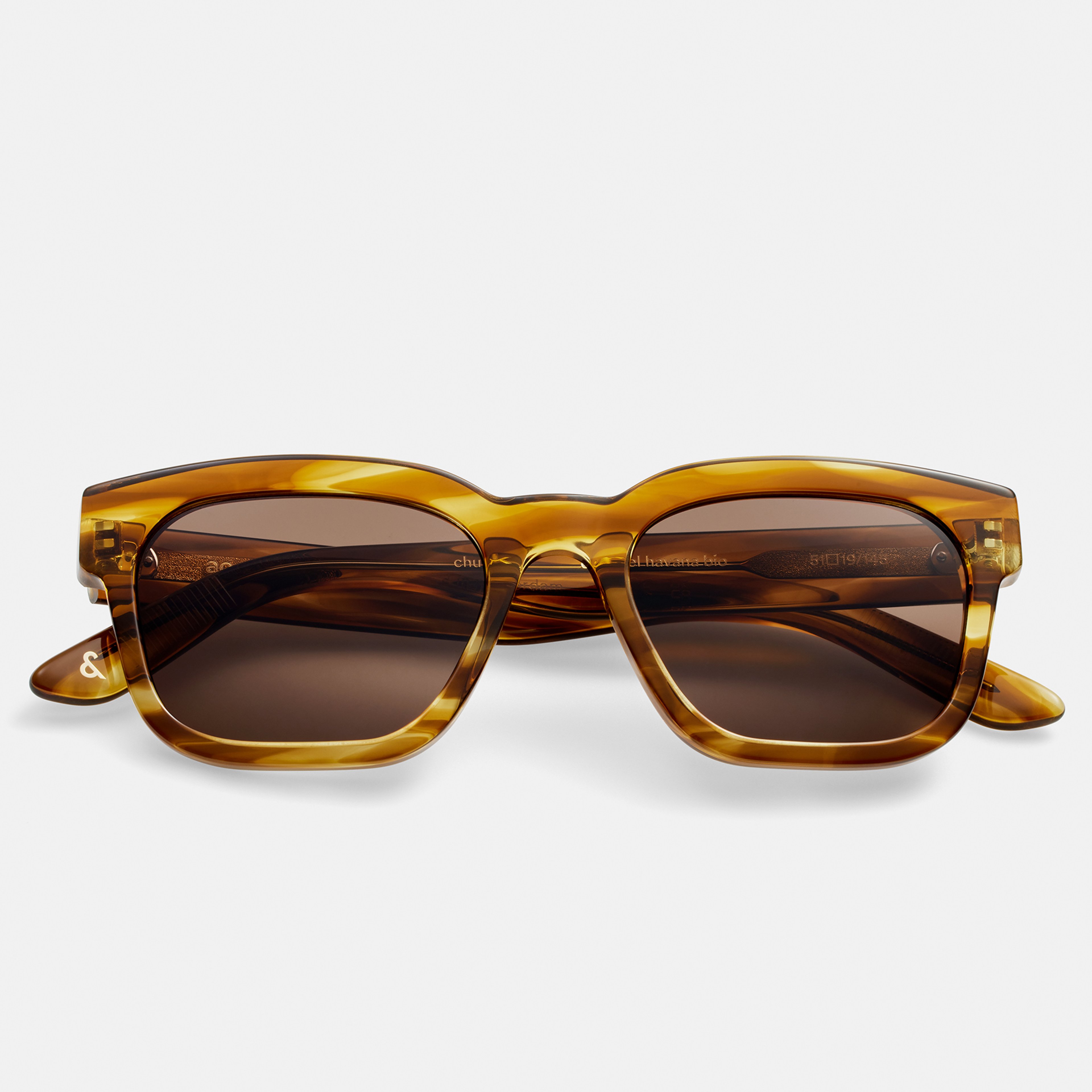 Ace & Tate Sonnenbrillen | Rechteckig Acetat in Braun, Orange