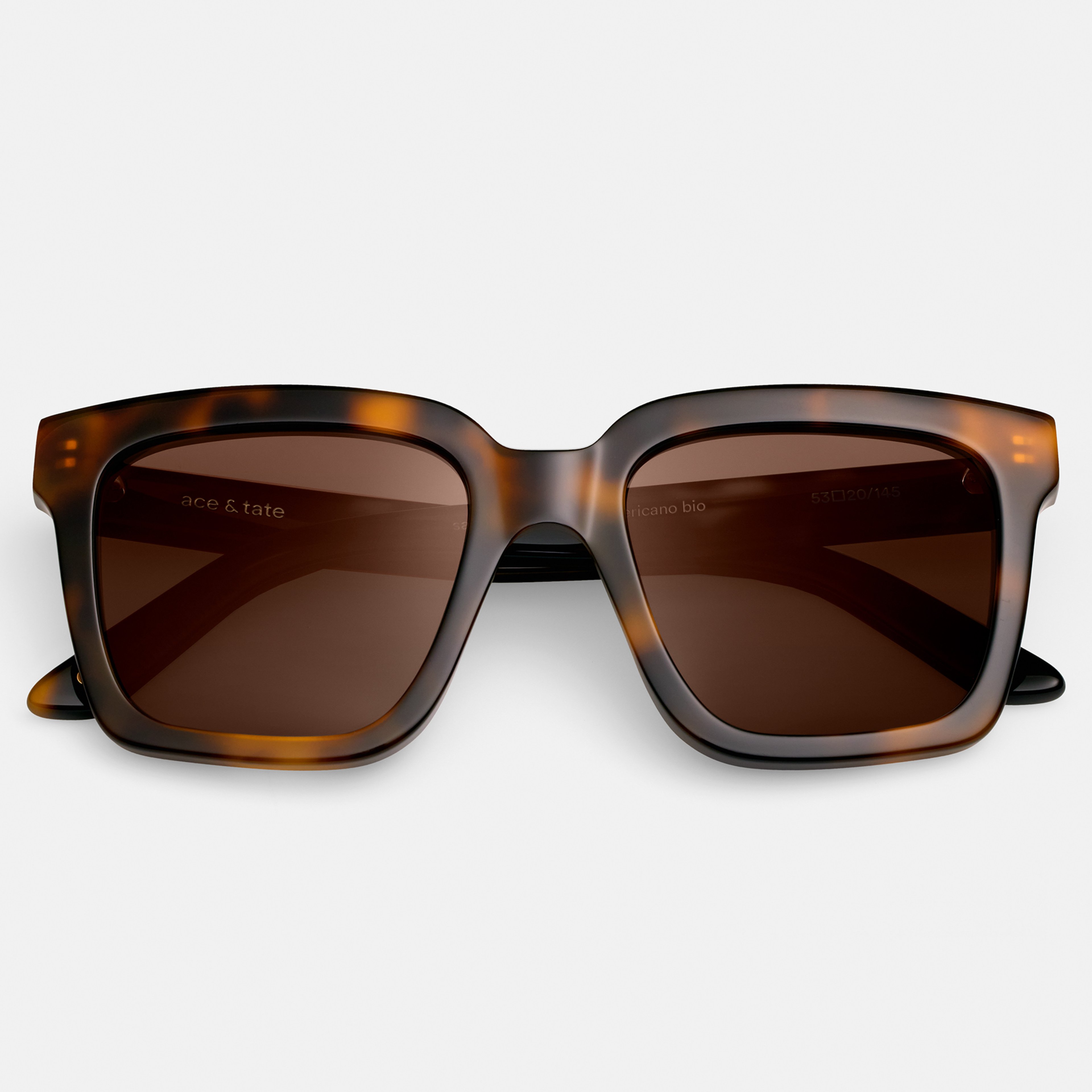 Ace & Tate Solaires |  Acétate in Noir, Marron