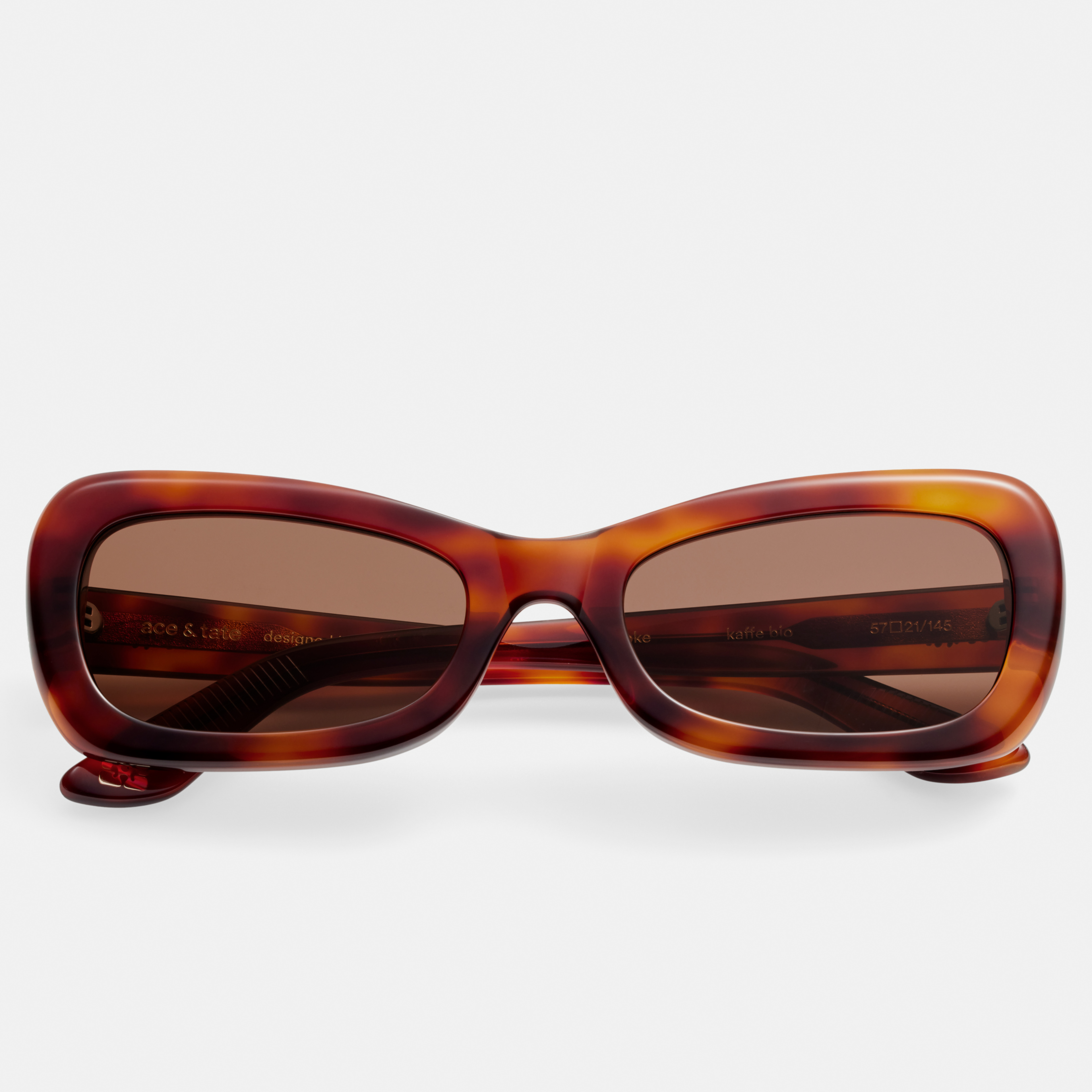 Ace & Tate Sonnenbrillen | Oval Acetat in Braun