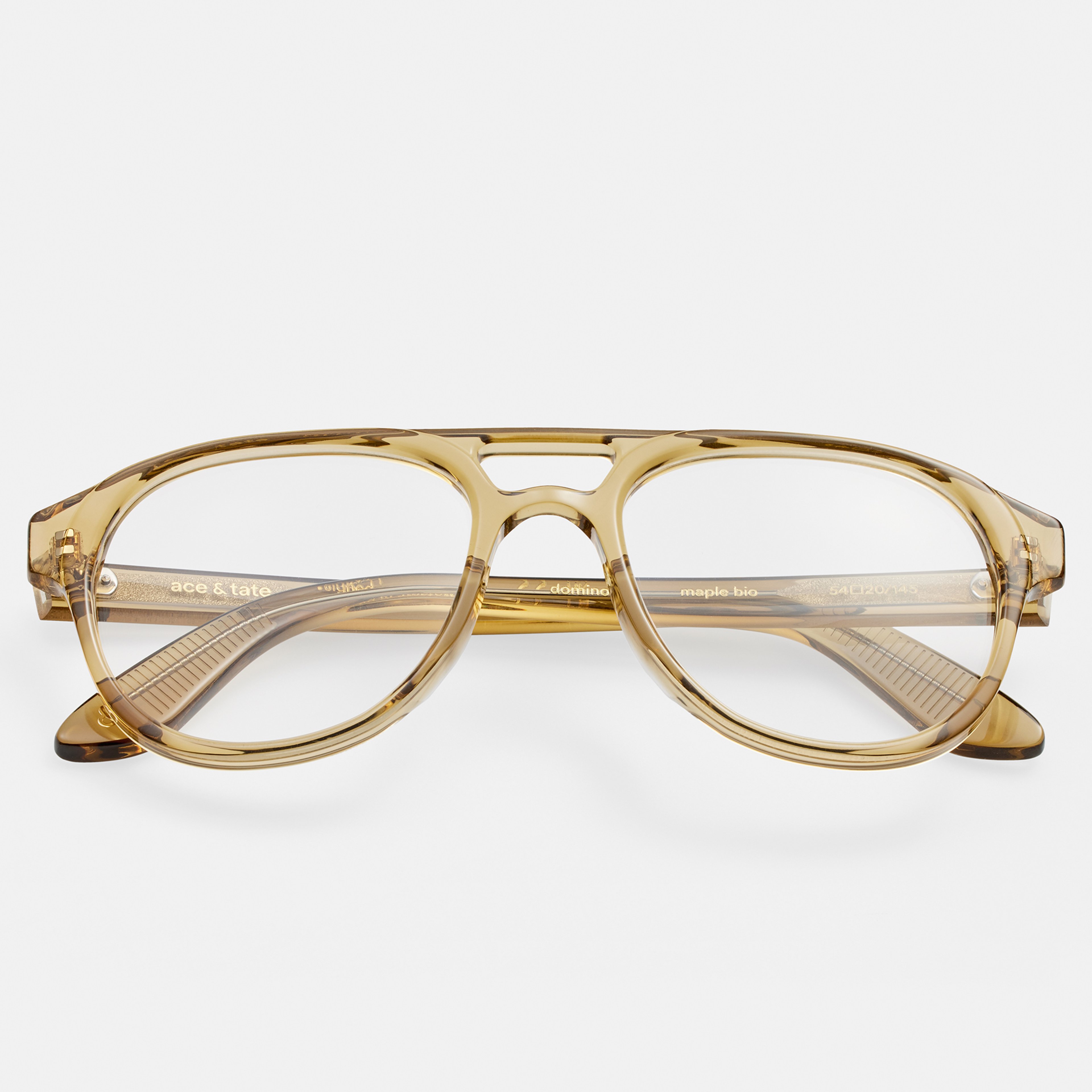 Ace & Tate Brillen | Oval Acetat in Gelb