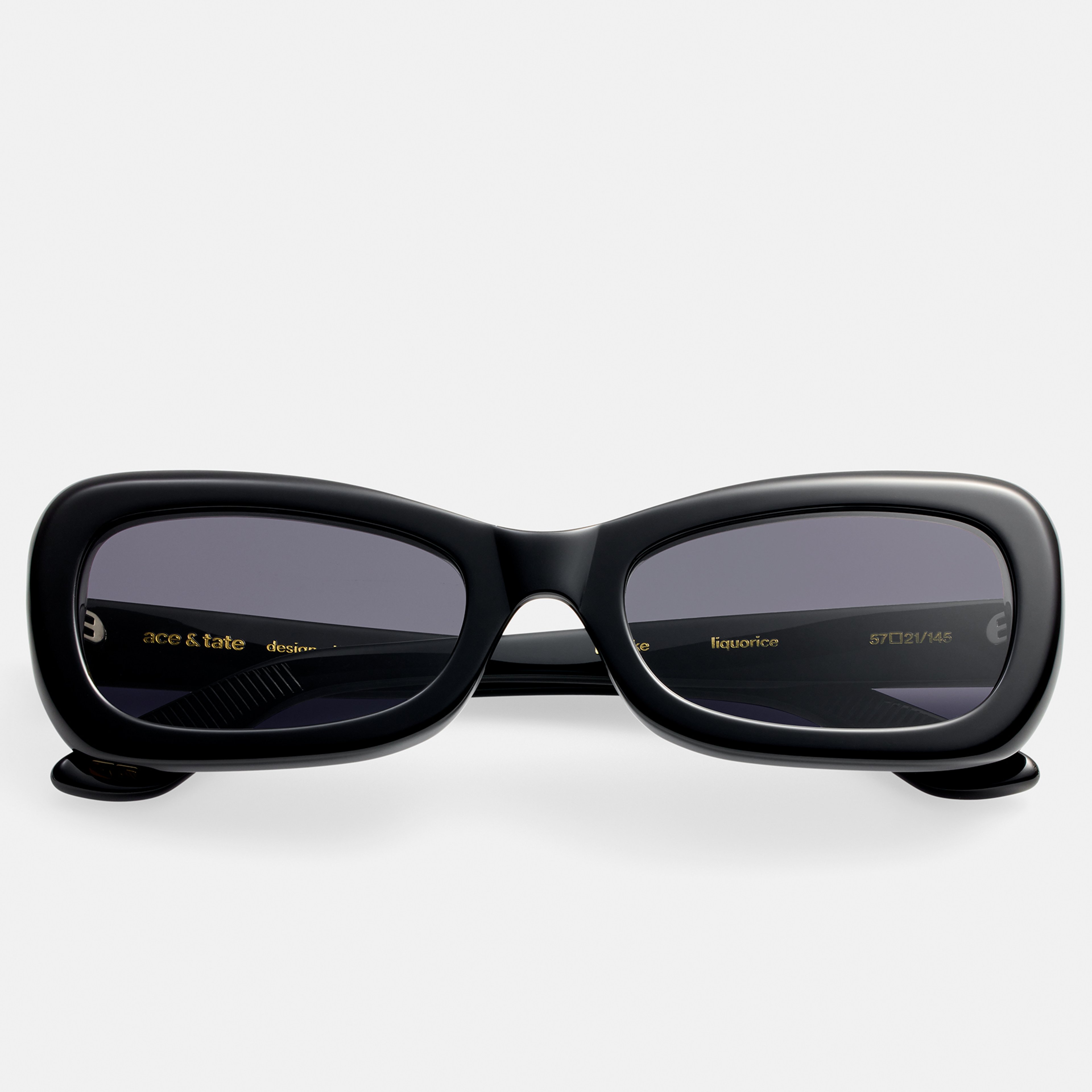 Ace & Tate Sonnenbrillen | Oval Acetat in Schwarz