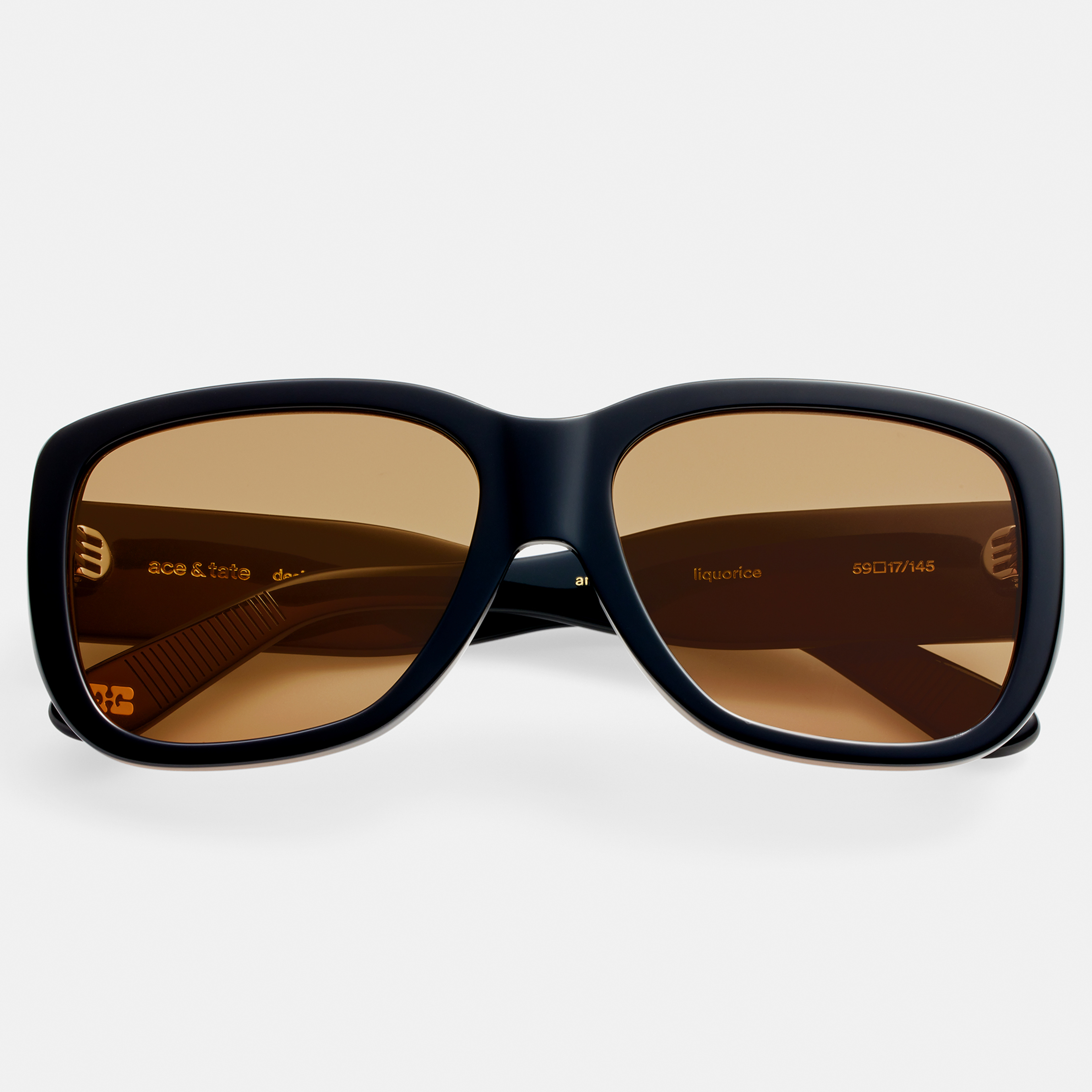 Ace & Tate Sunglasses | Square Acetate in Black
