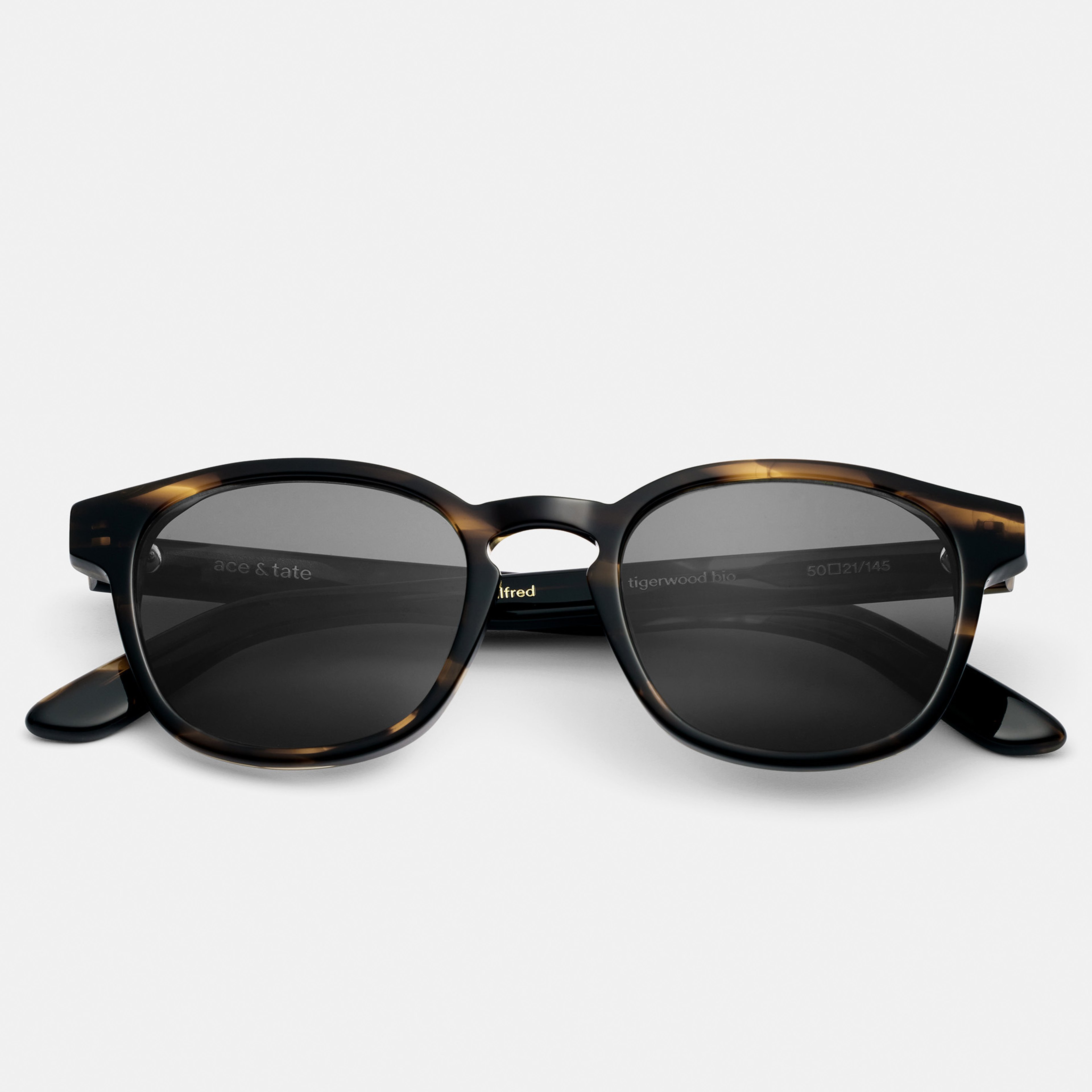 Ace & Tate Sonnenbrillen | Quadratisch Acetat in Braun, Orange