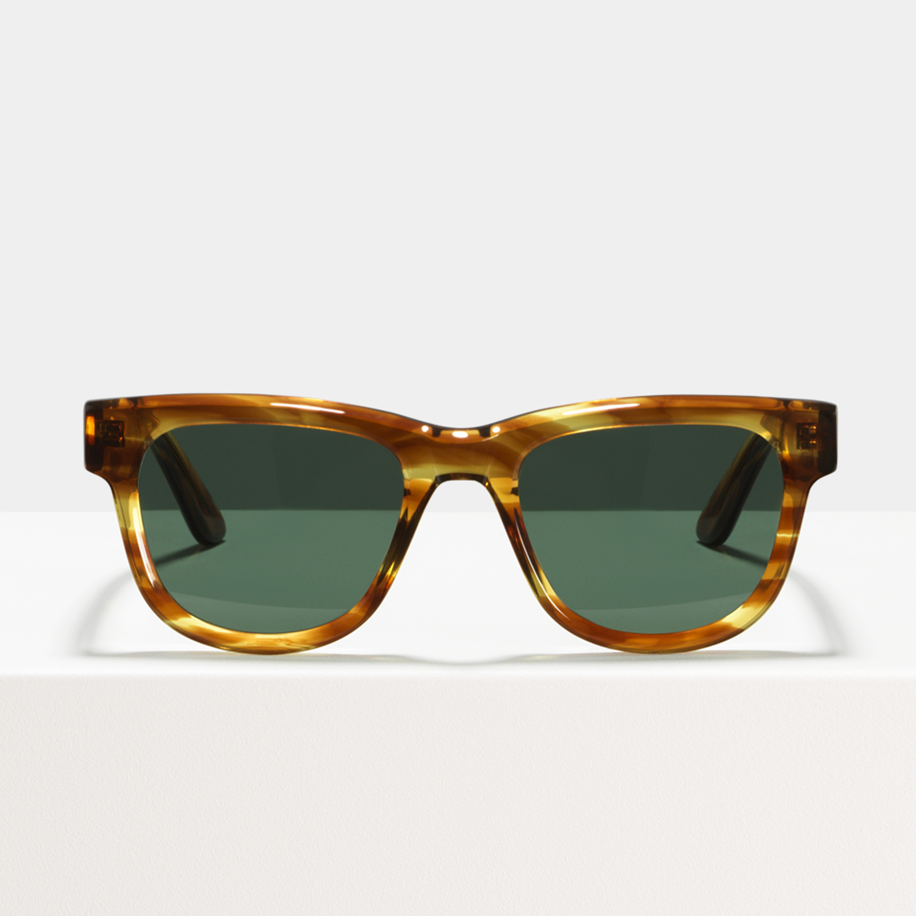 Ace & Tate Sunglasses | Rectangle Acetate in Brown, Orange