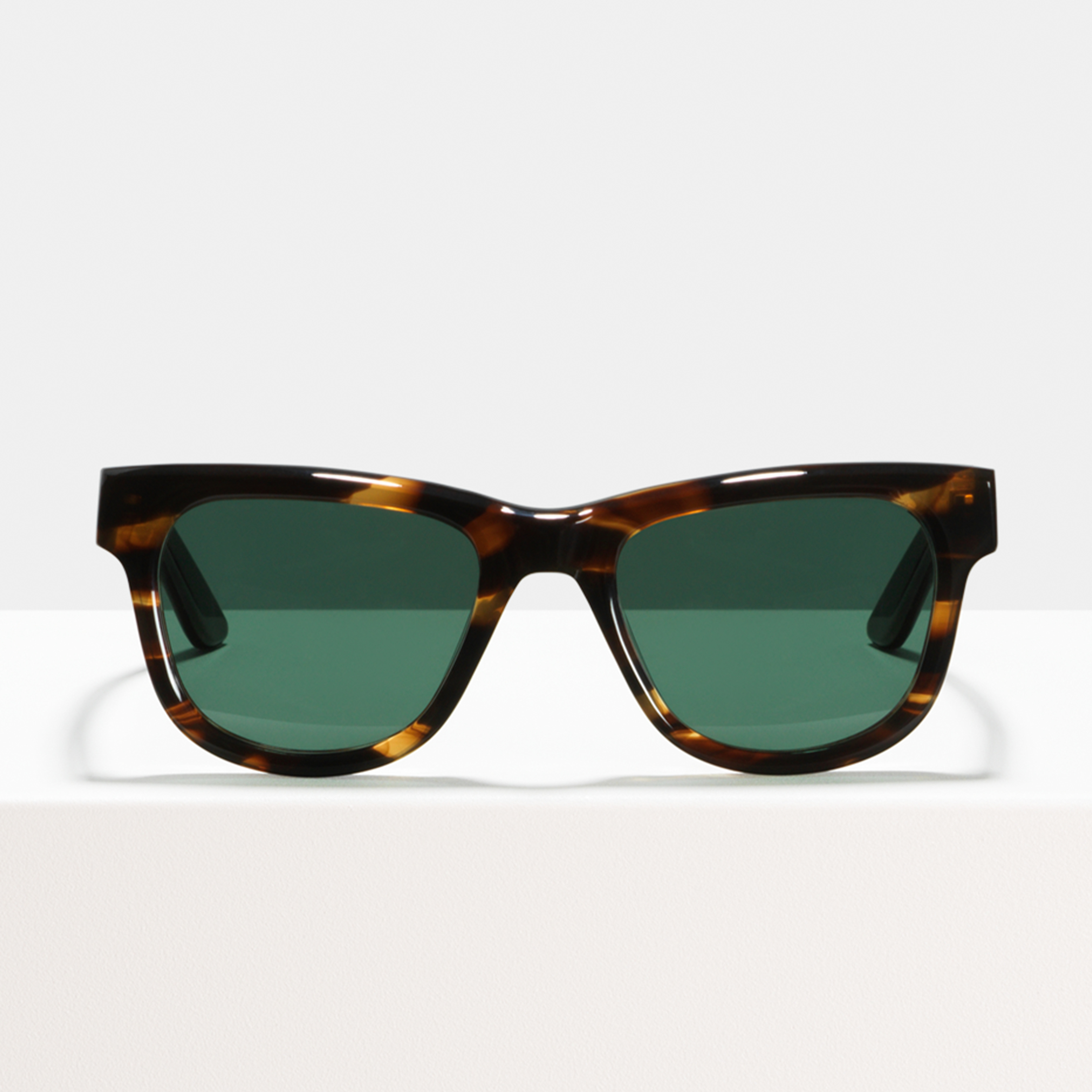 Ace & Tate Sunglasses | Rectangle Acetate in Brown, Orange
