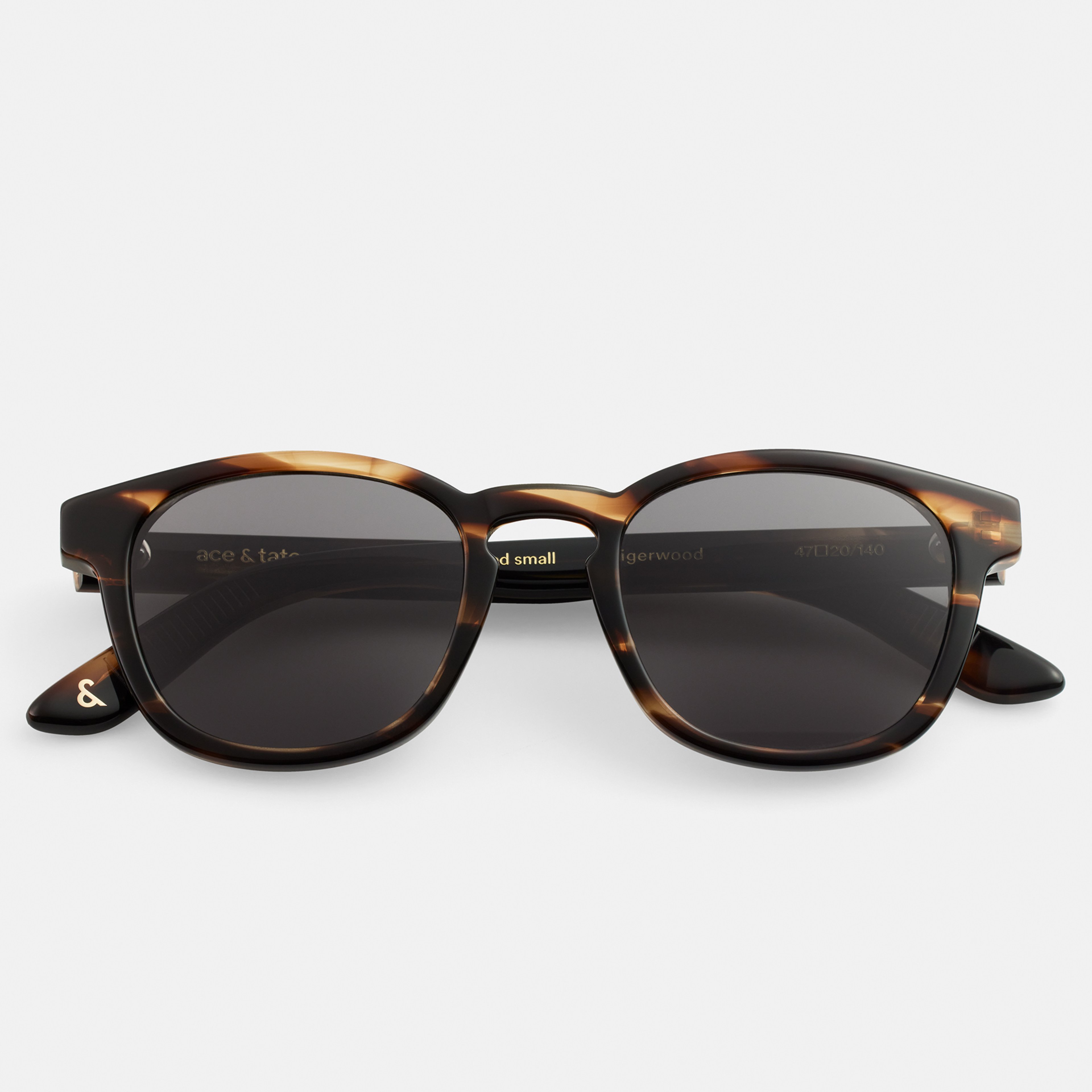 Ace & Tate Sunglasses | Square Acetate in Brown, Orange