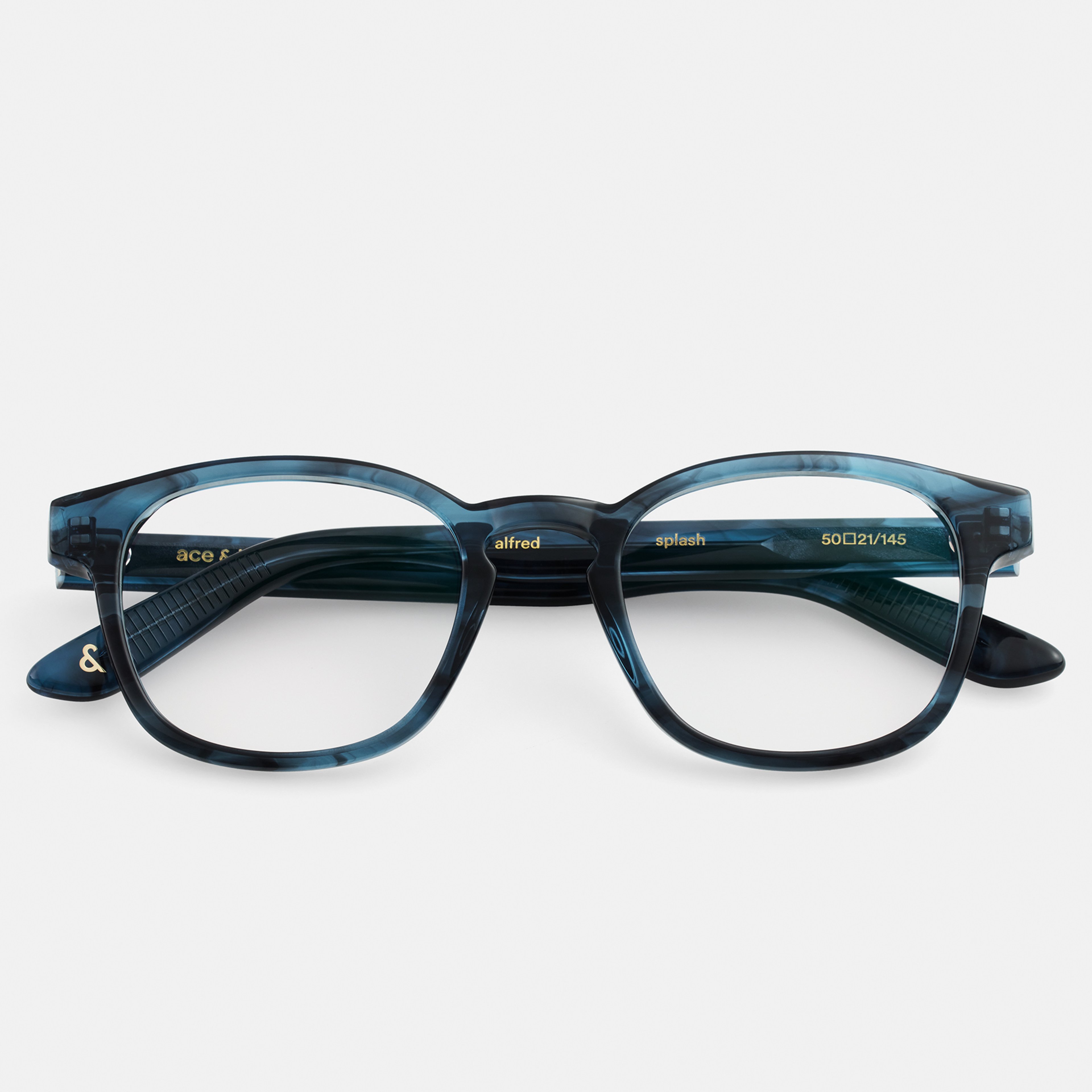 Ace & Tate Optiques | Carrée Acétate in Bleu
