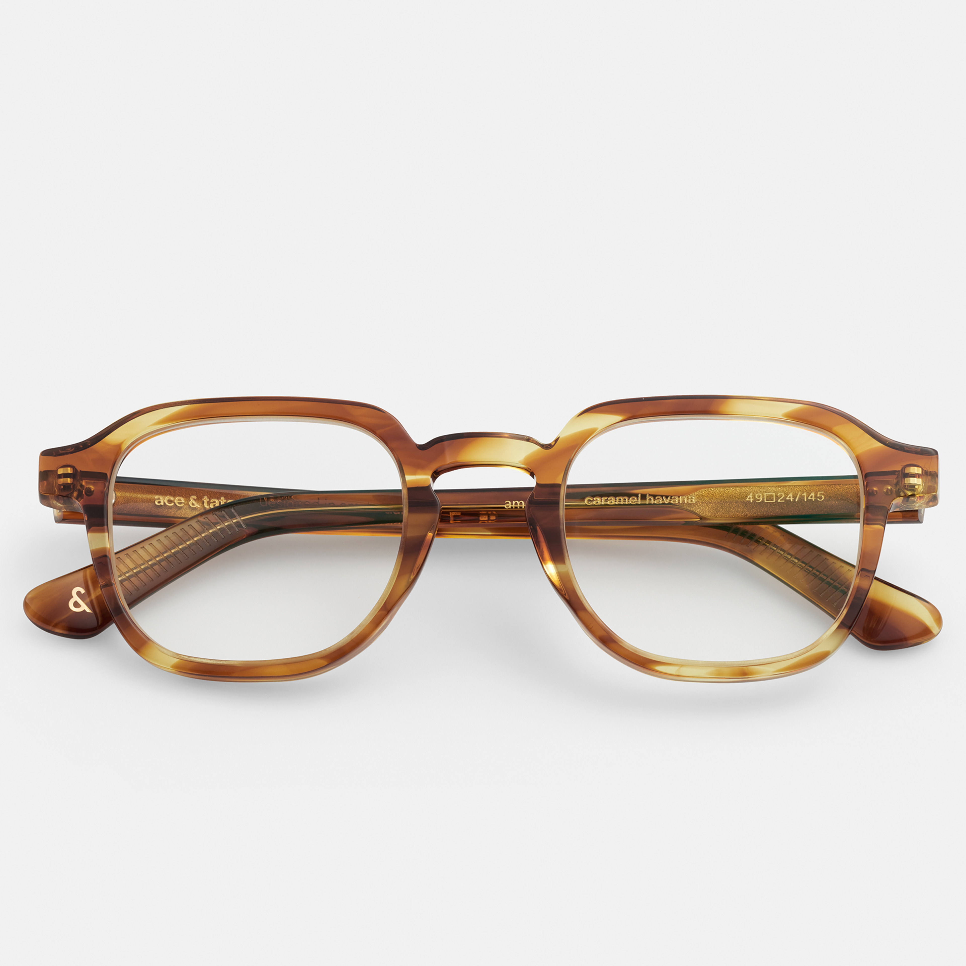 Ace & Tate Gafas |  Acetato in Marrón, Naranja