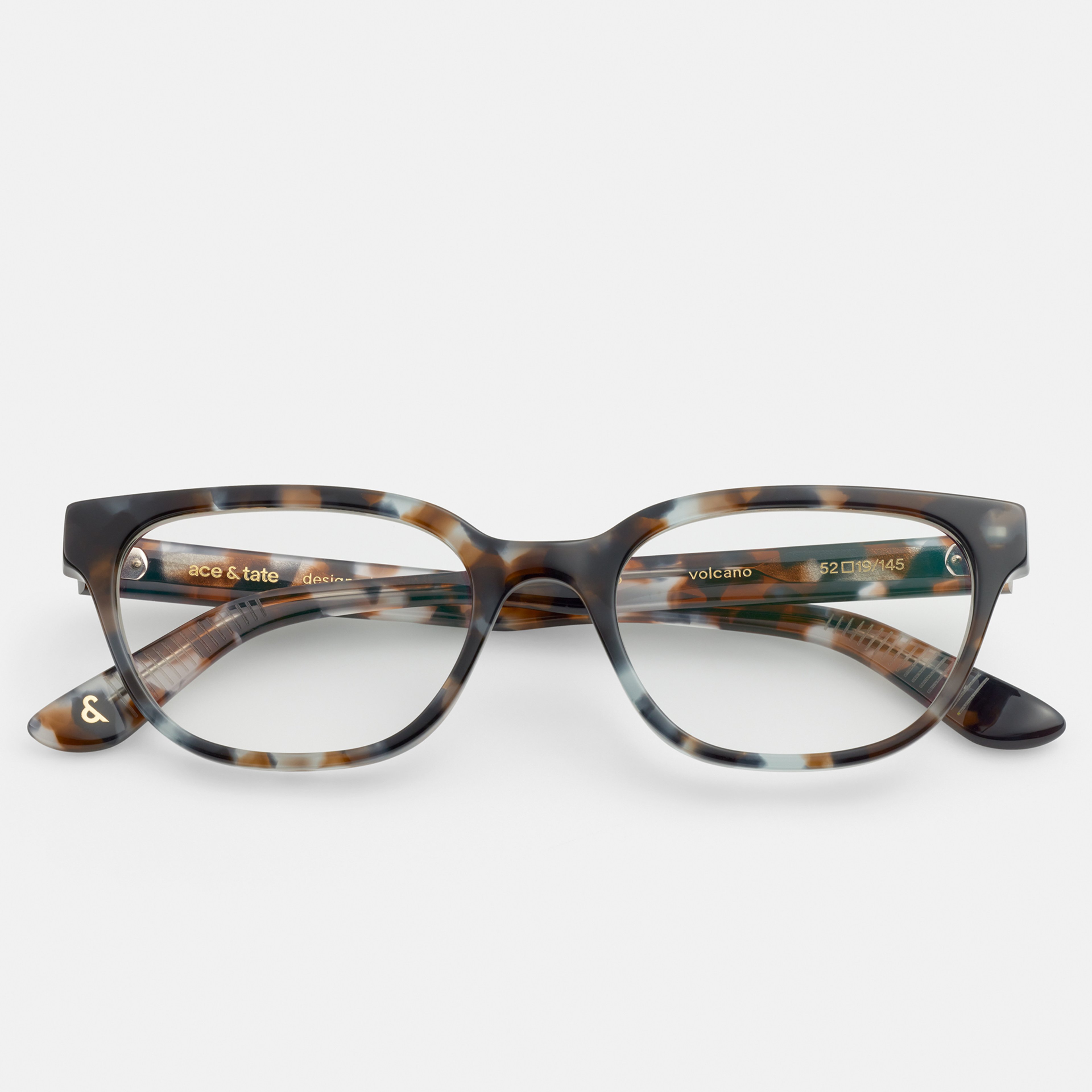 Ace & Tate Gafas | Rectangulares Acetato in Azul, Gris, Rojo