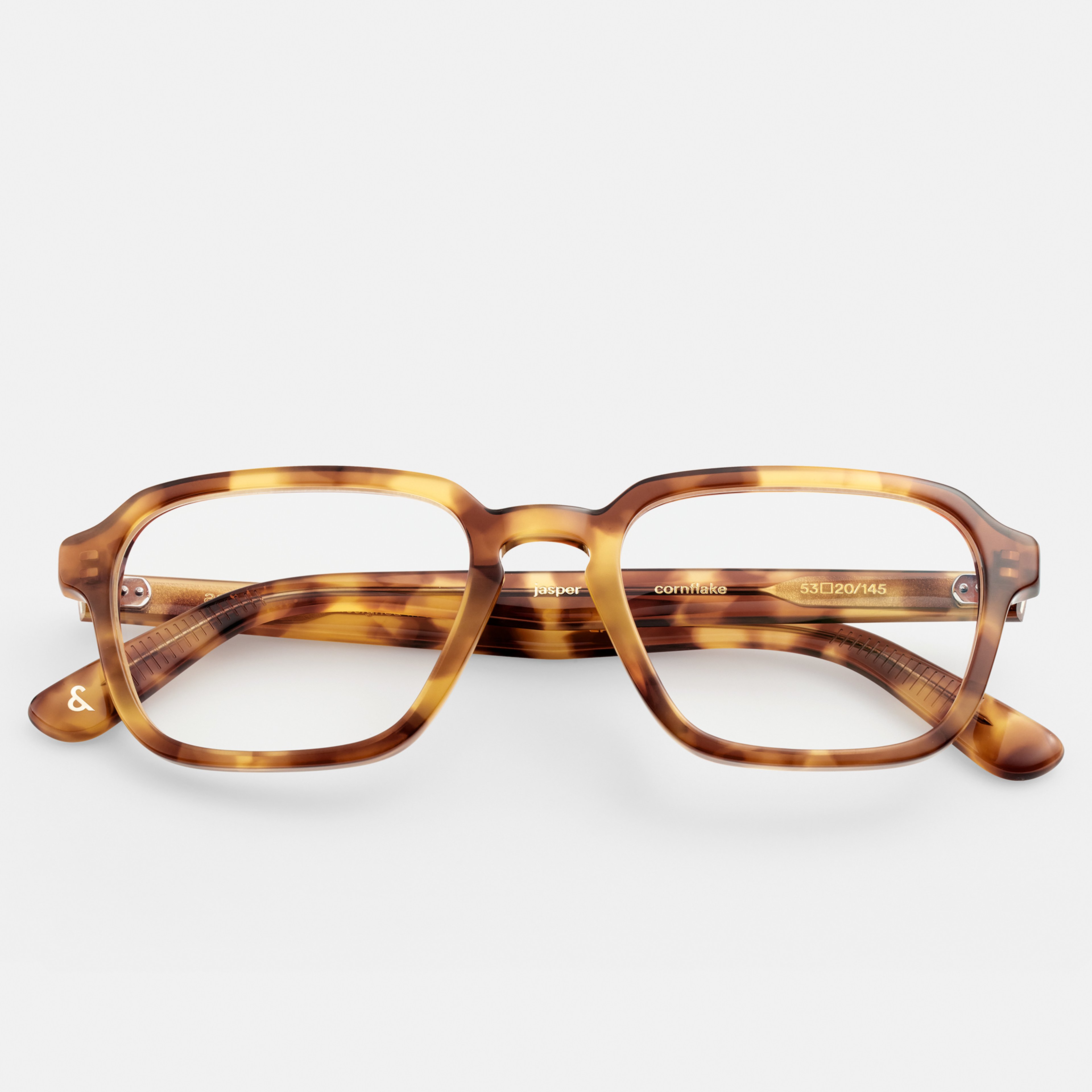 Ace & Tate Optiques | Hexagonal Acétate in Beige, Marron, Jaune