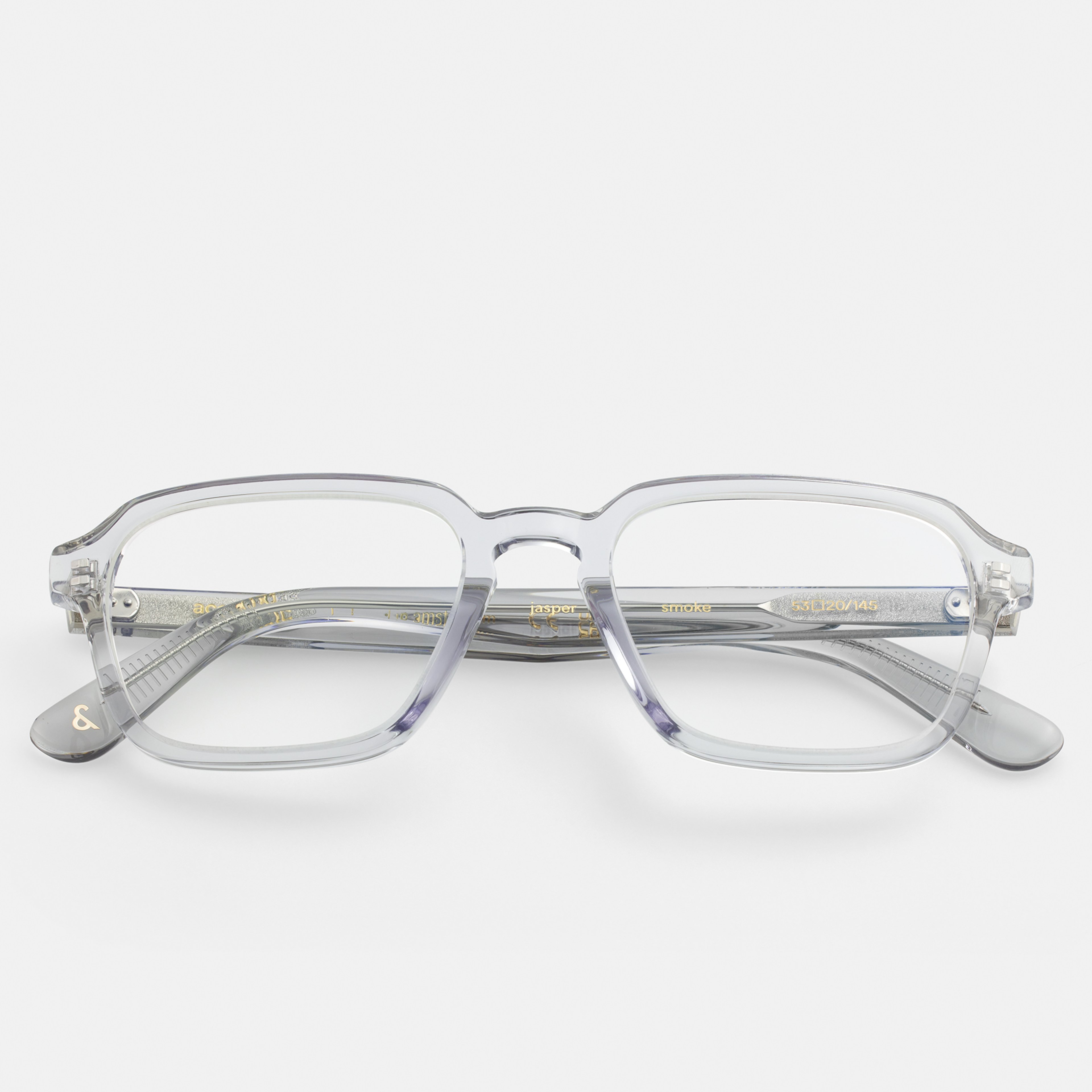 Ace & Tate Optiques | Hexagonal Acétate in Clair, Gris