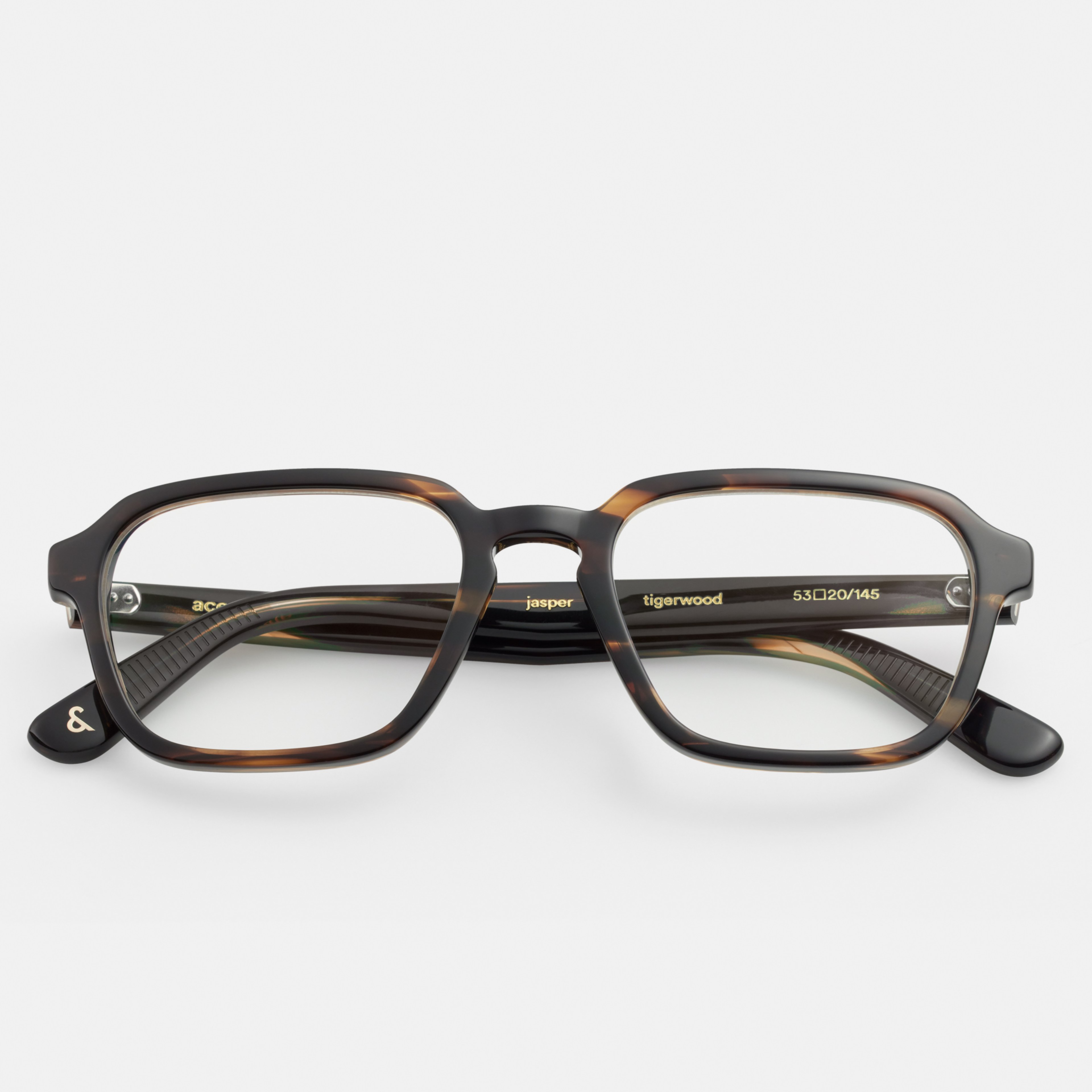 Ace & Tate Optiques | Hexagonal Acétate in Marron, Orange