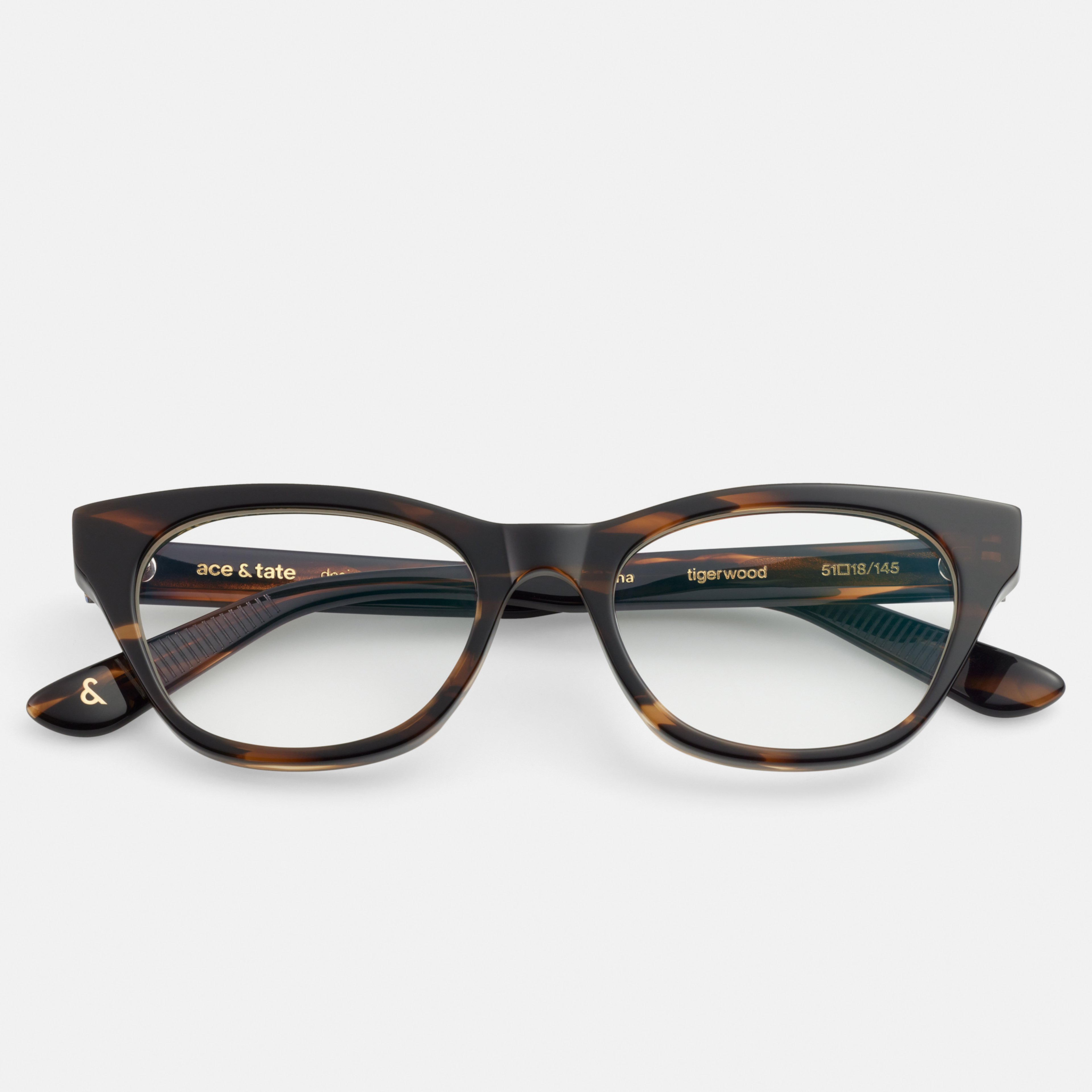 Ace & Tate Optiques | Ronde Acétate in Marron, Orange