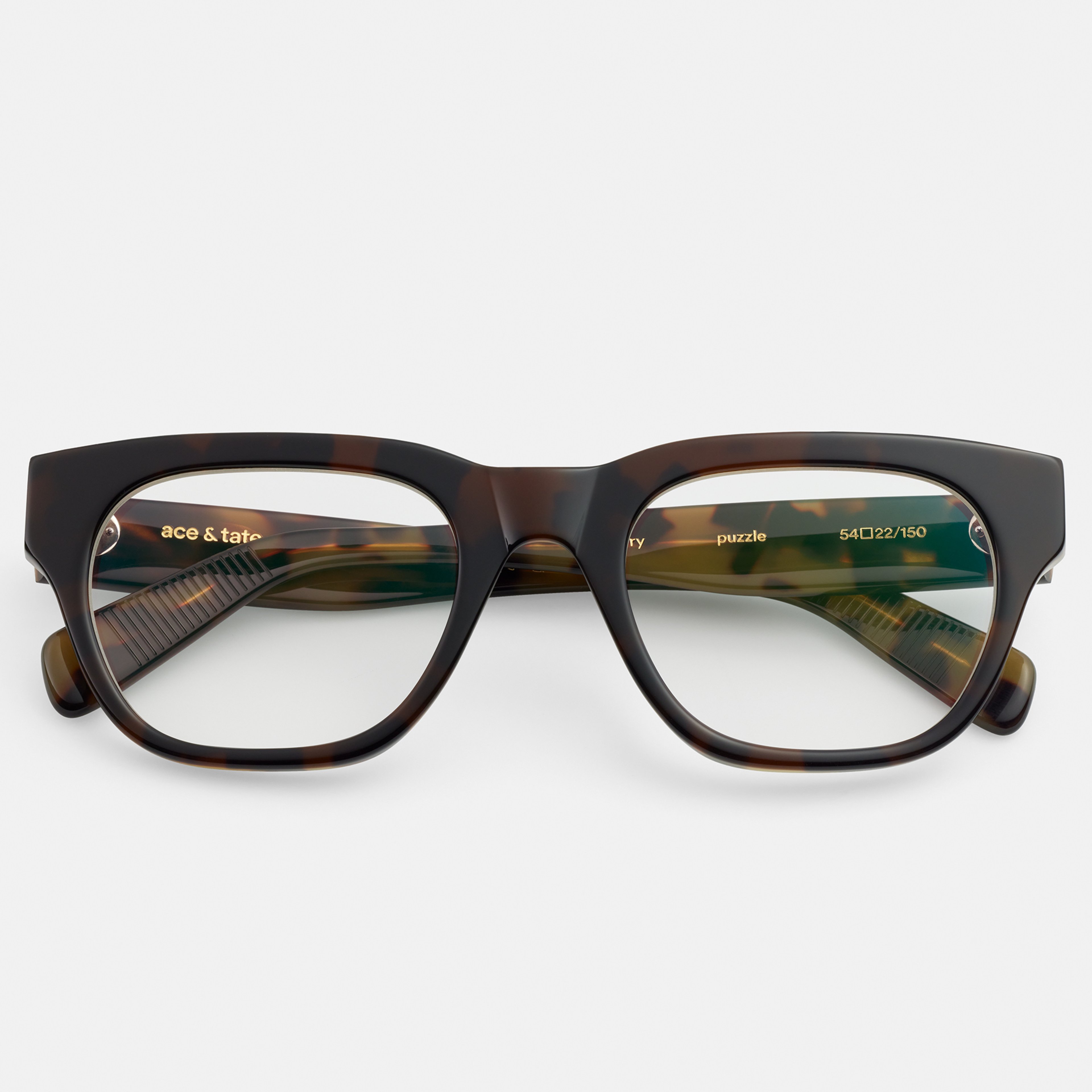 Ace & Tate Optiques | Carrée Acétate in Beige, Noir, Marron, Jaune