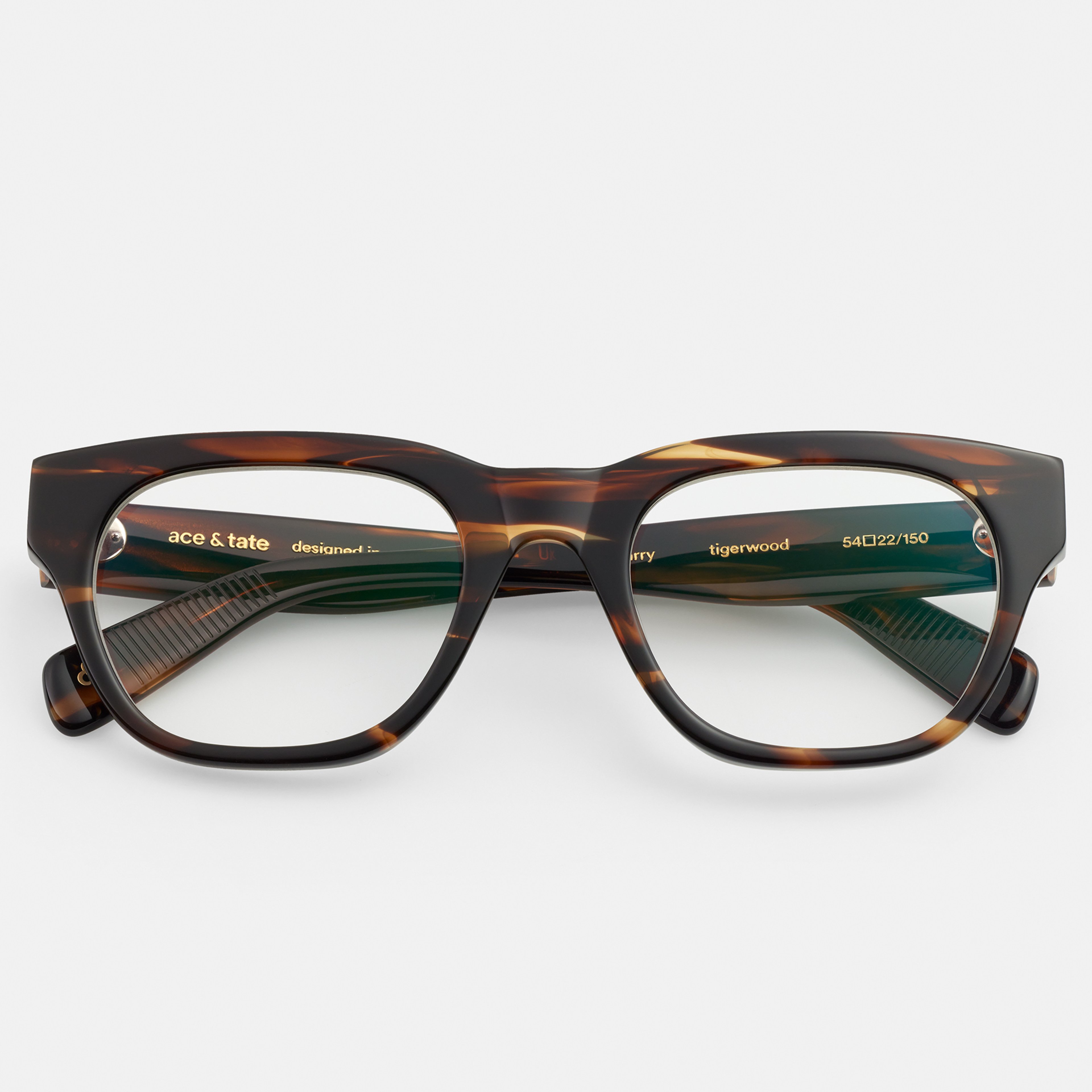 Ace & Tate Optiques | Carrée Acétate in Marron, Orange