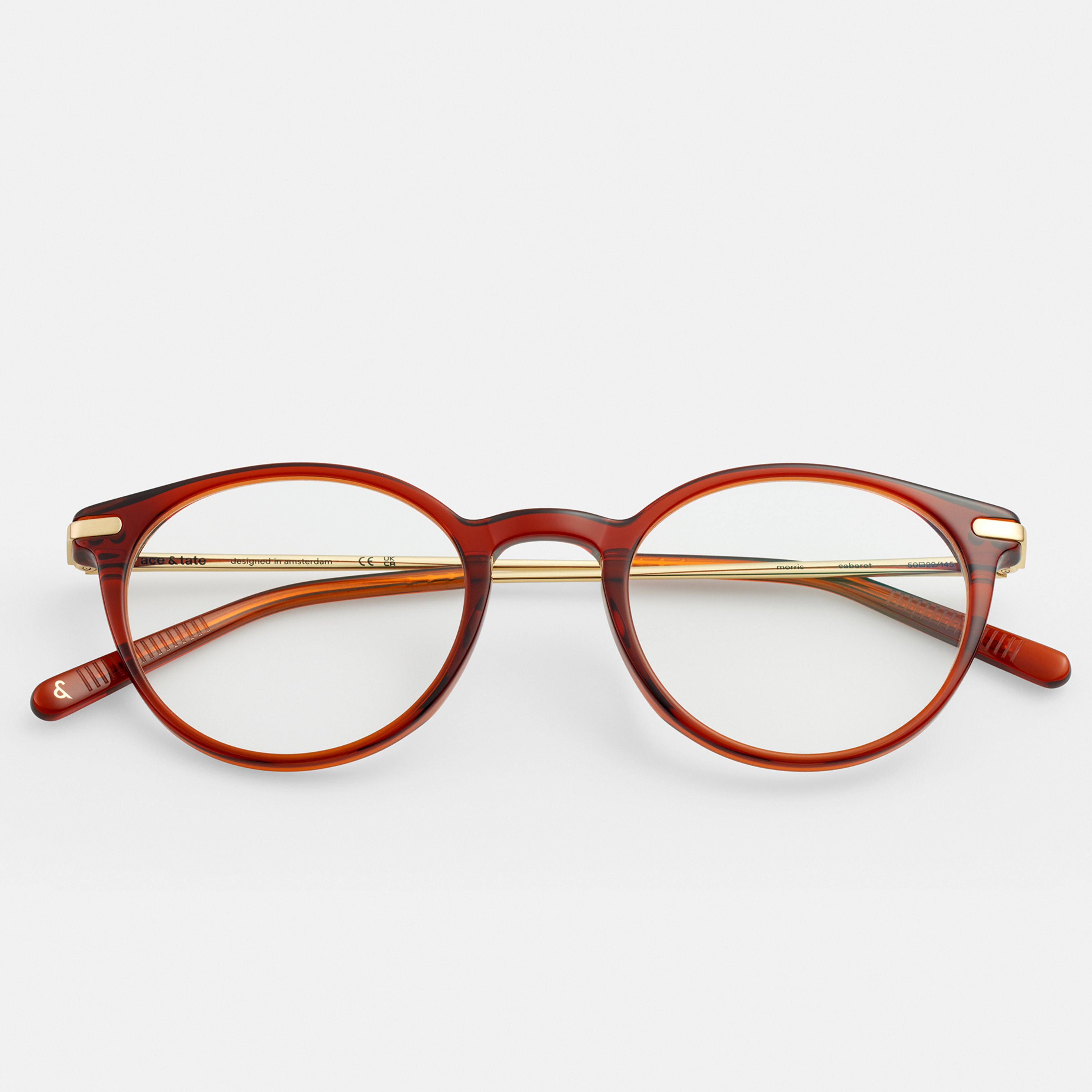 Ace & Tate Optiques | Ronde Acétate in Rouge