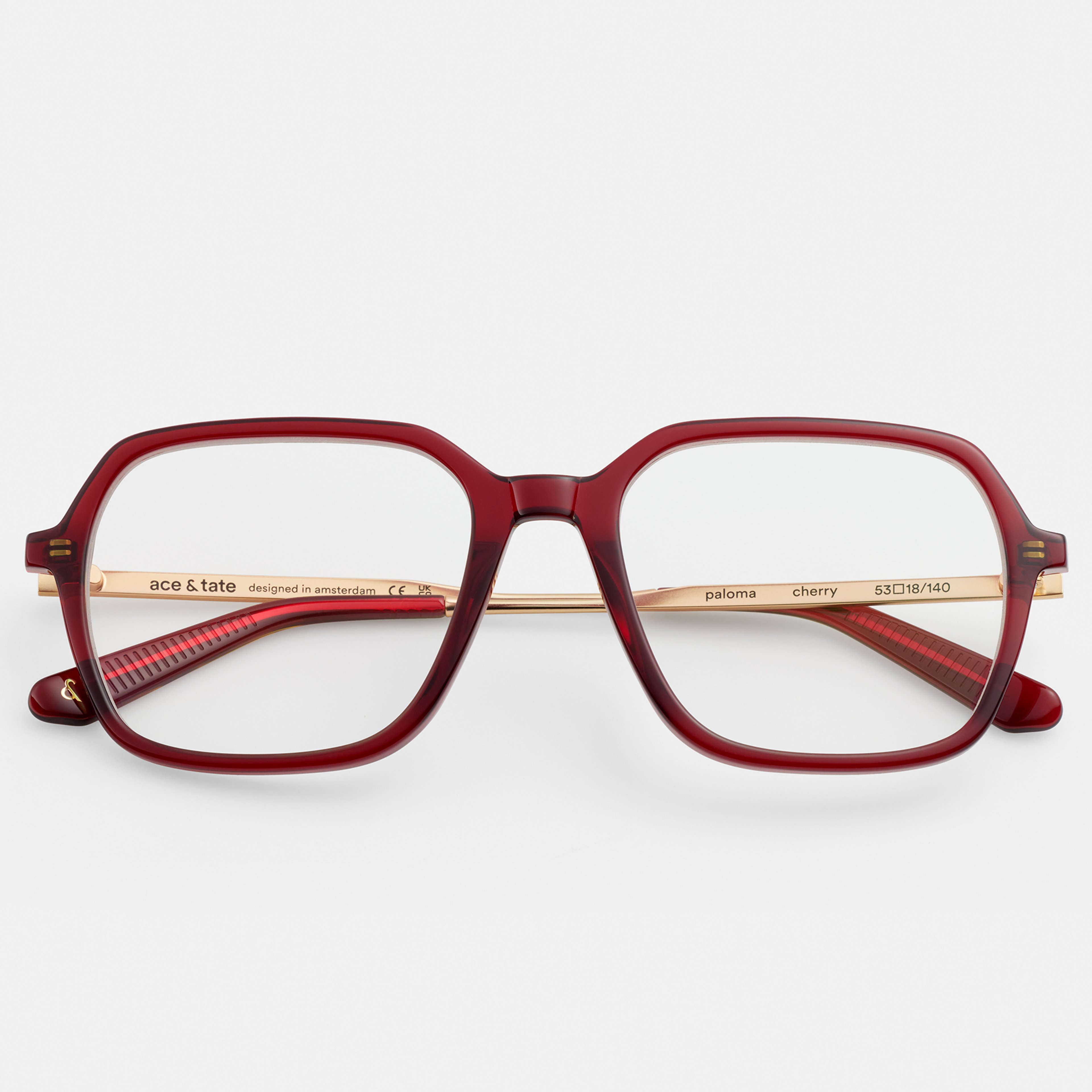 Ace & Tate Optiques | Carrée combinaison in Rouge