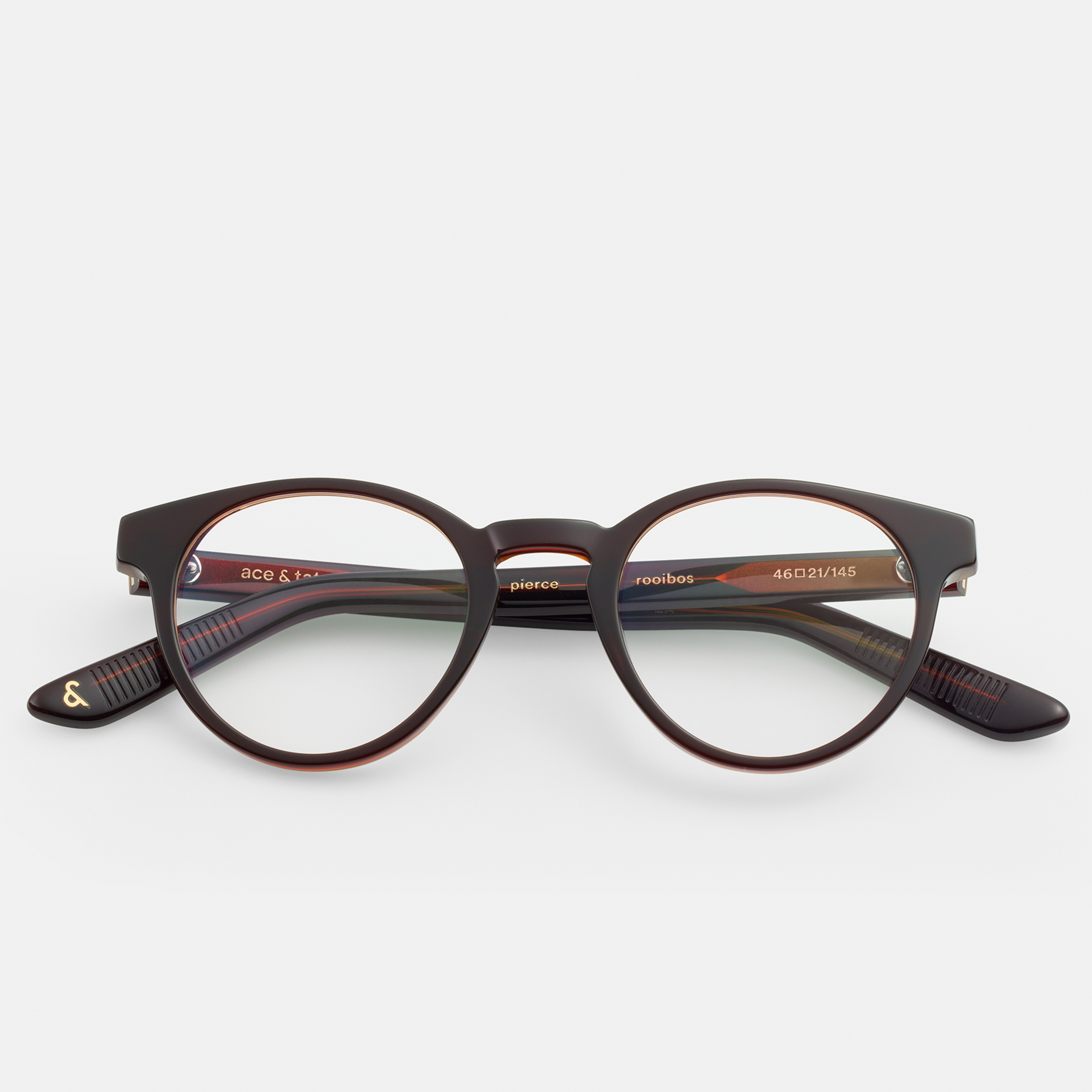 Ace & Tate Brillen | Rund Acetat in Rot