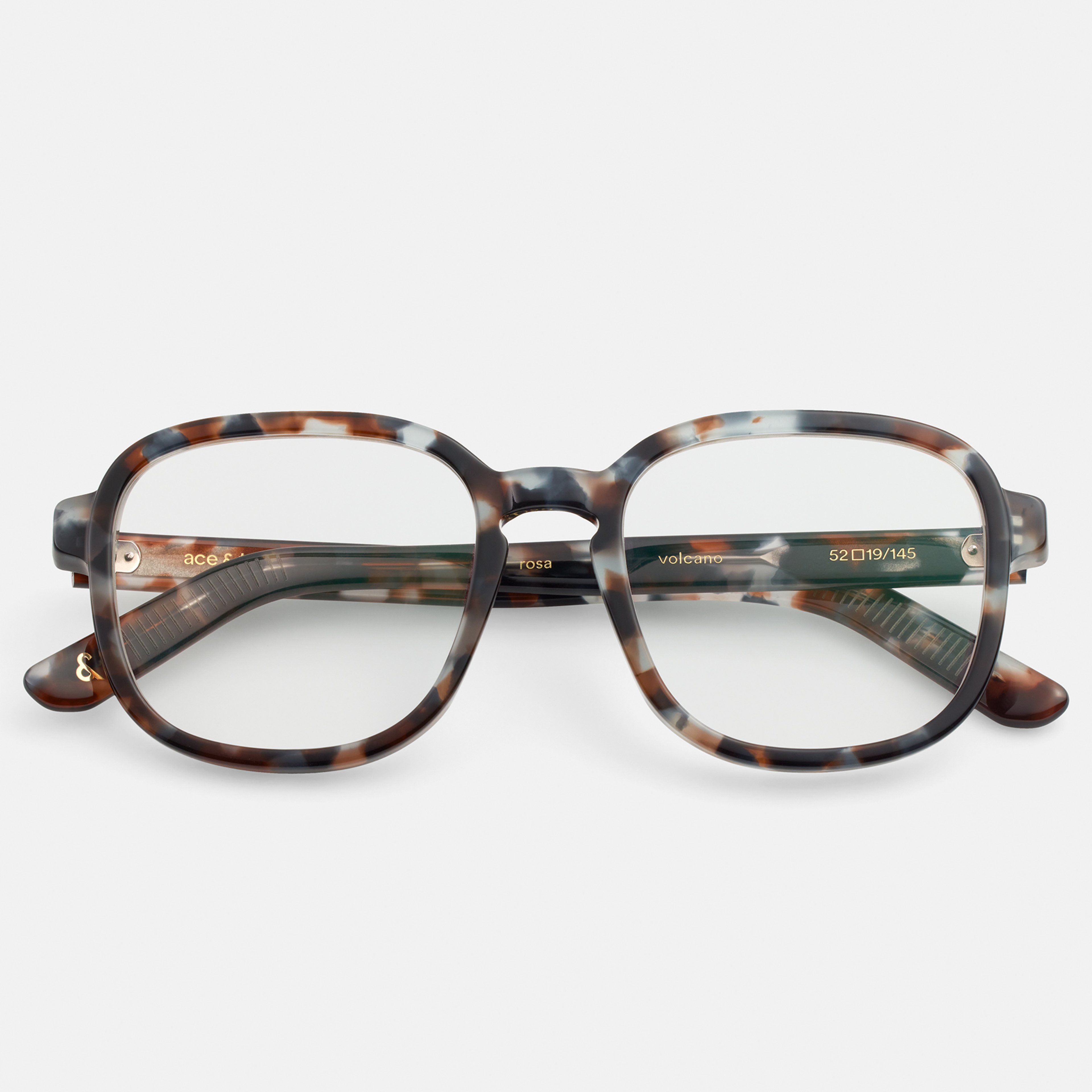 Ace & Tate Optiques | Carrée Acétate in Bleu, Gris, Rouge