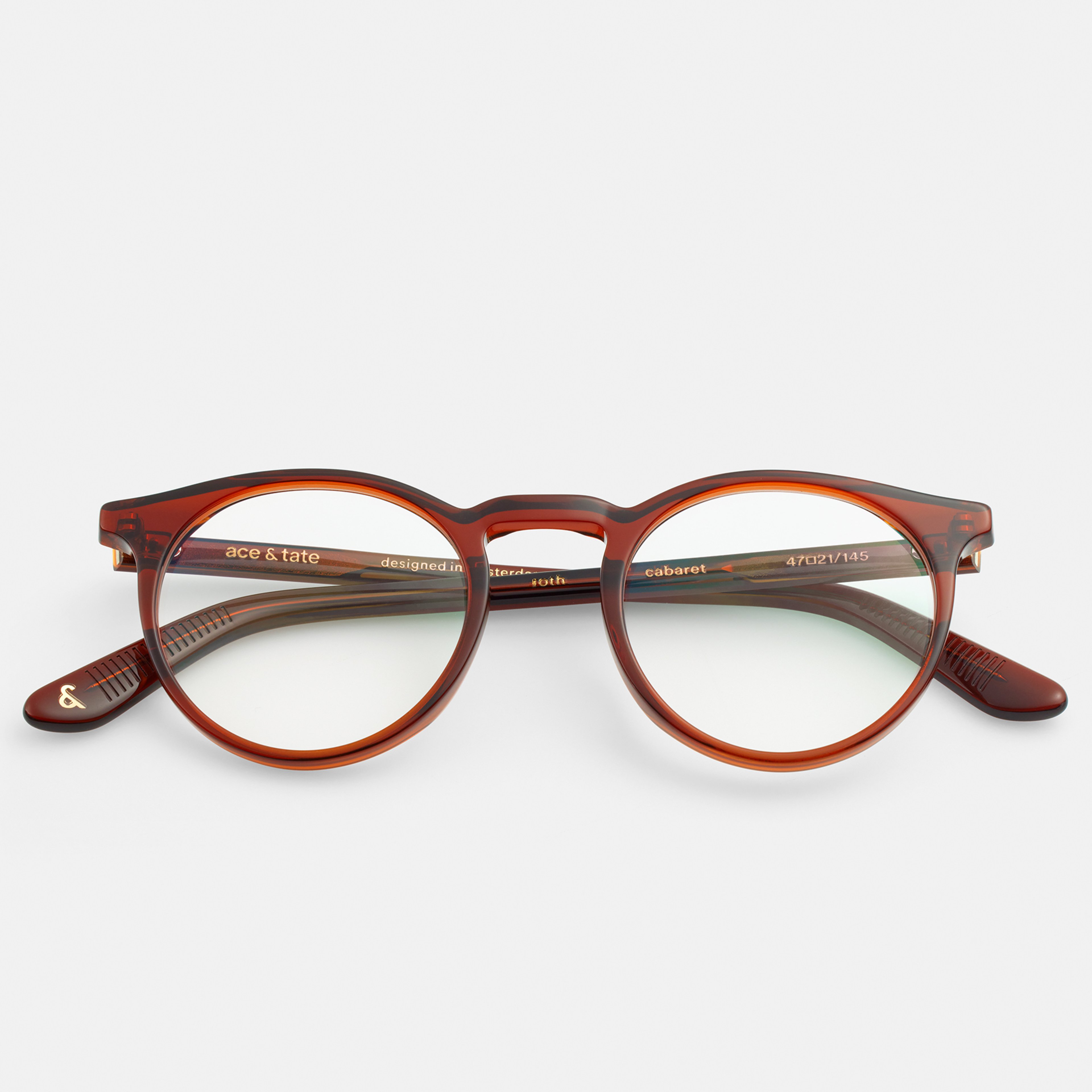 Ace & Tate Optiques | Ronde Acétate in Rouge