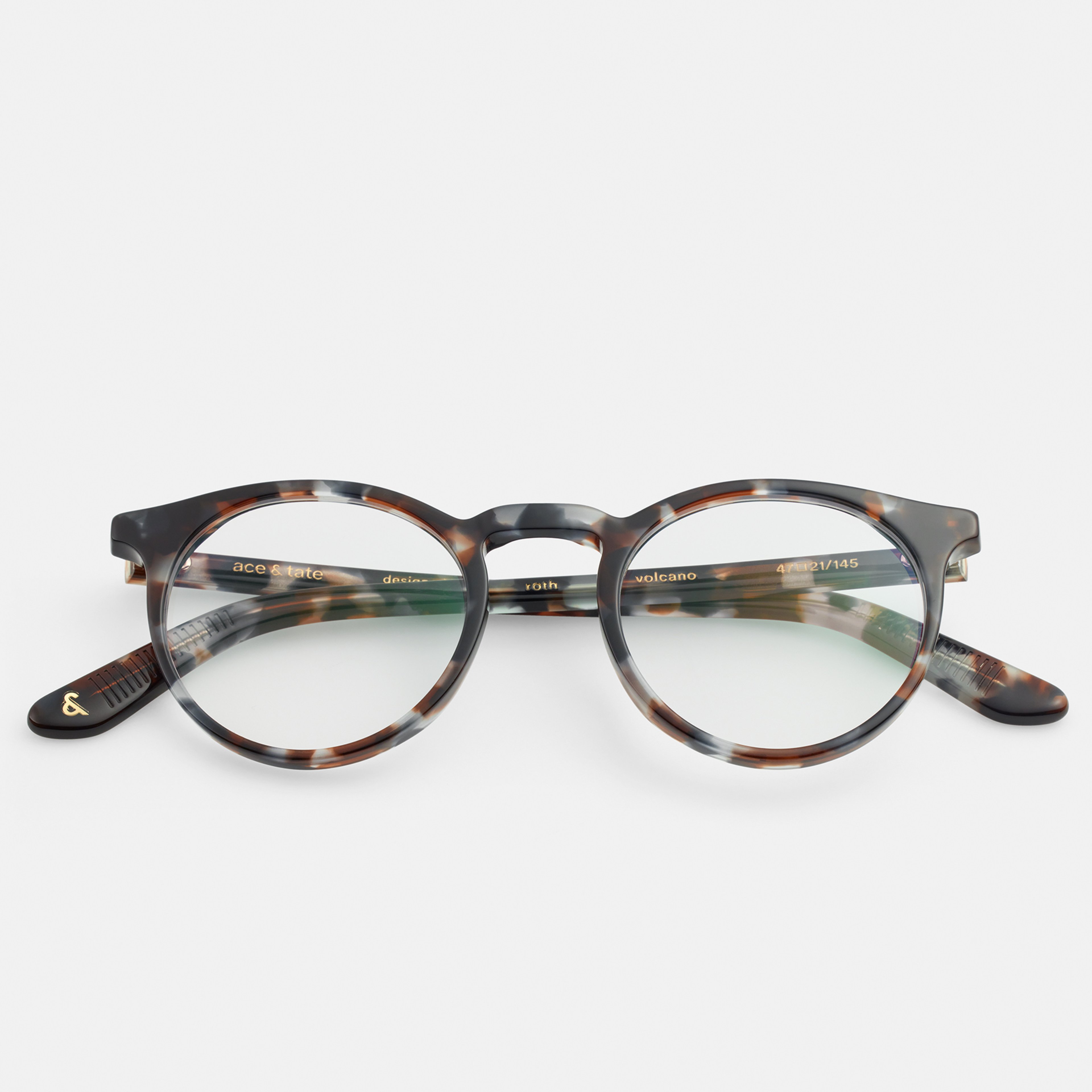 Ace & Tate Optiques | Ronde Acétate in Bleu, Gris, Rouge