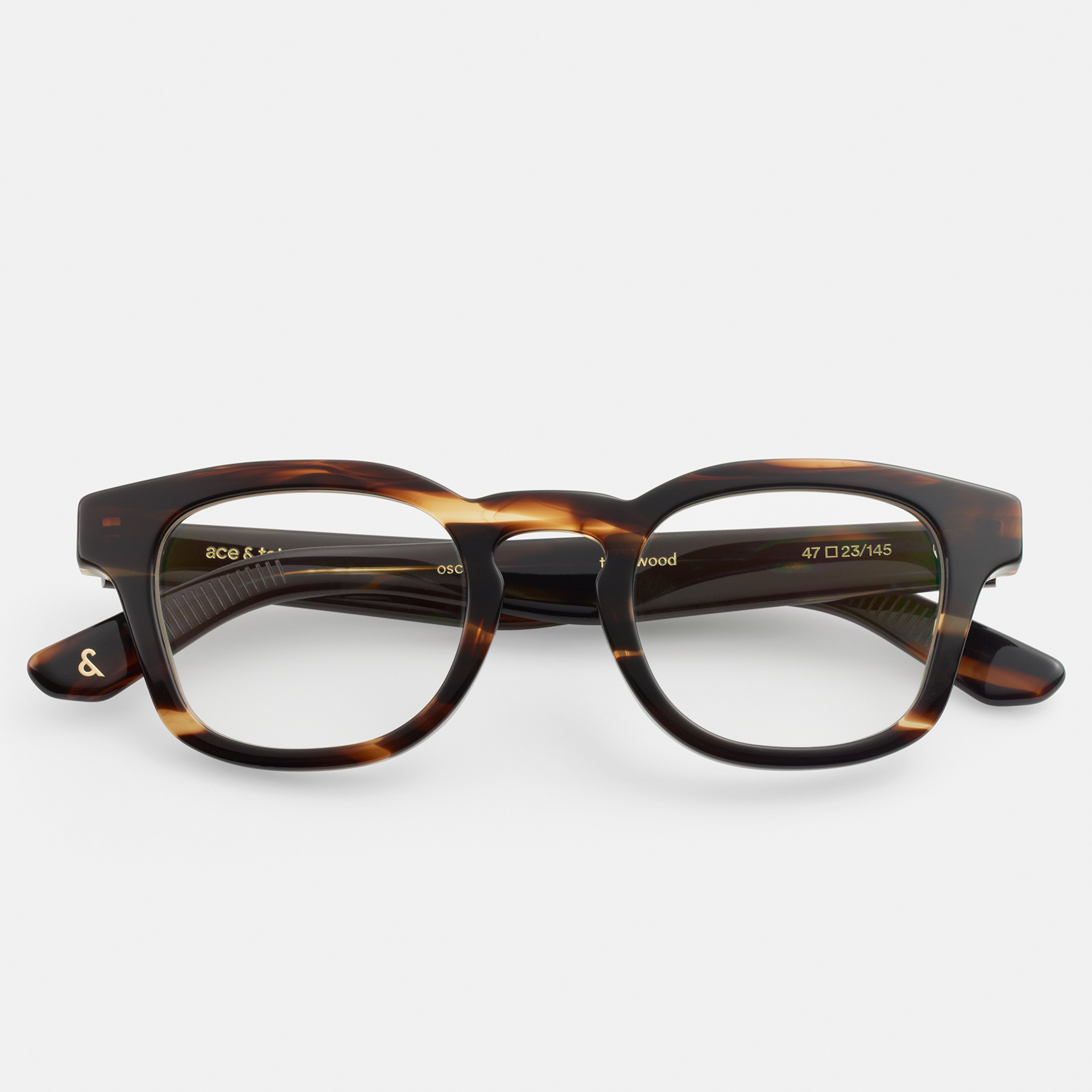 Ace & Tate Optiques | Ronde Acétate in Marron, Orange