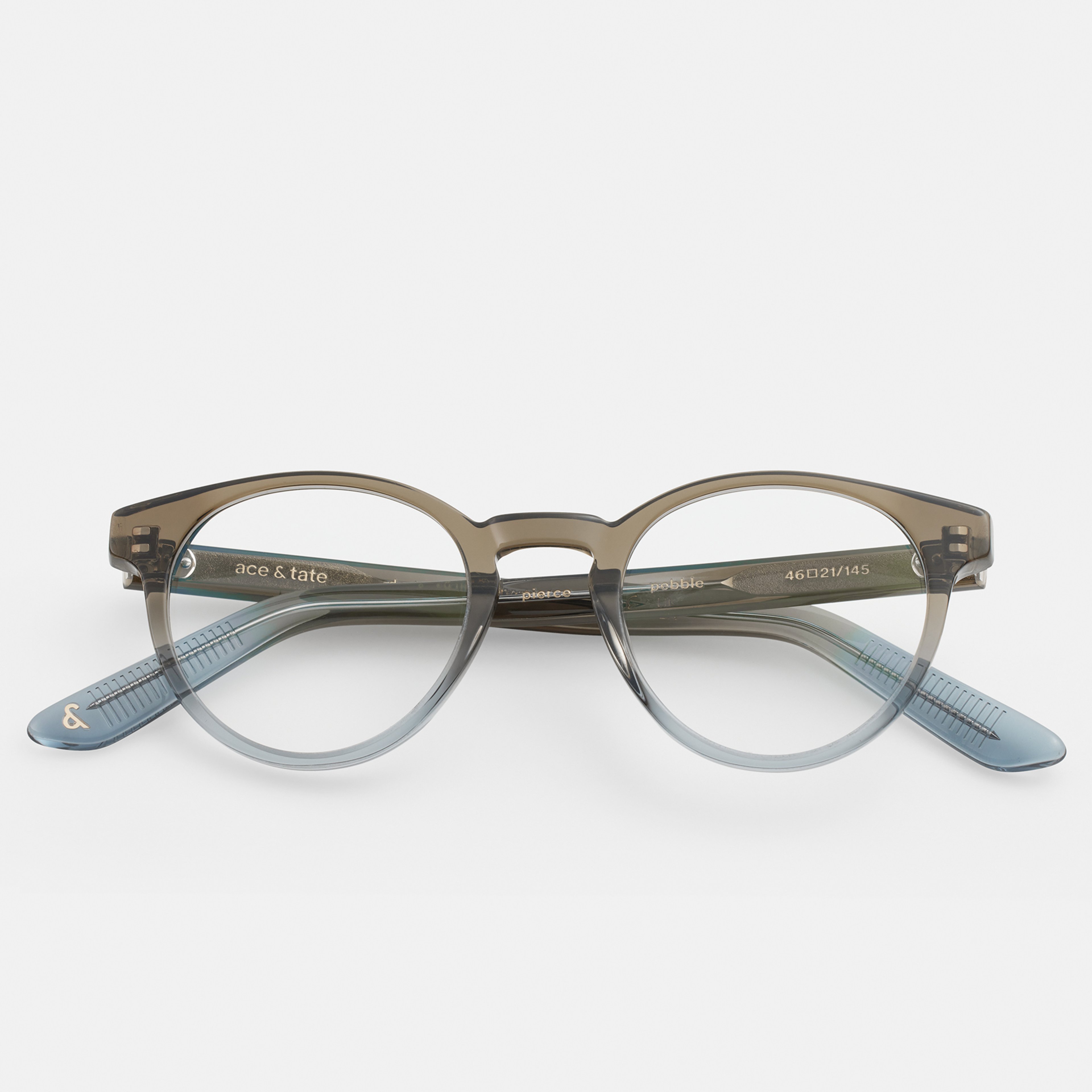 Ace & Tate Optiques | Ronde Acétate in Bleu, Gris