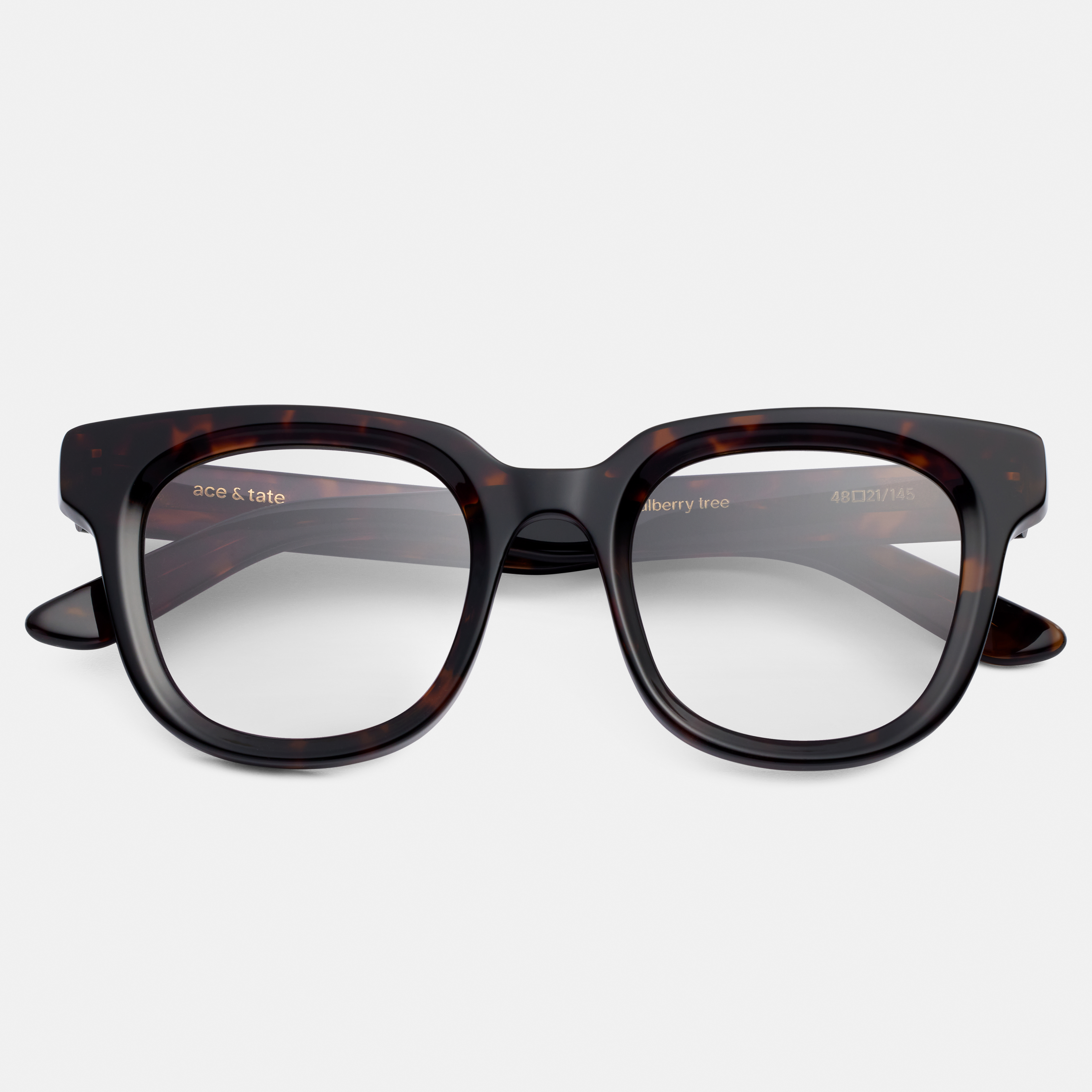 Ace & Tate Glasses | Round Acetate in tortoise