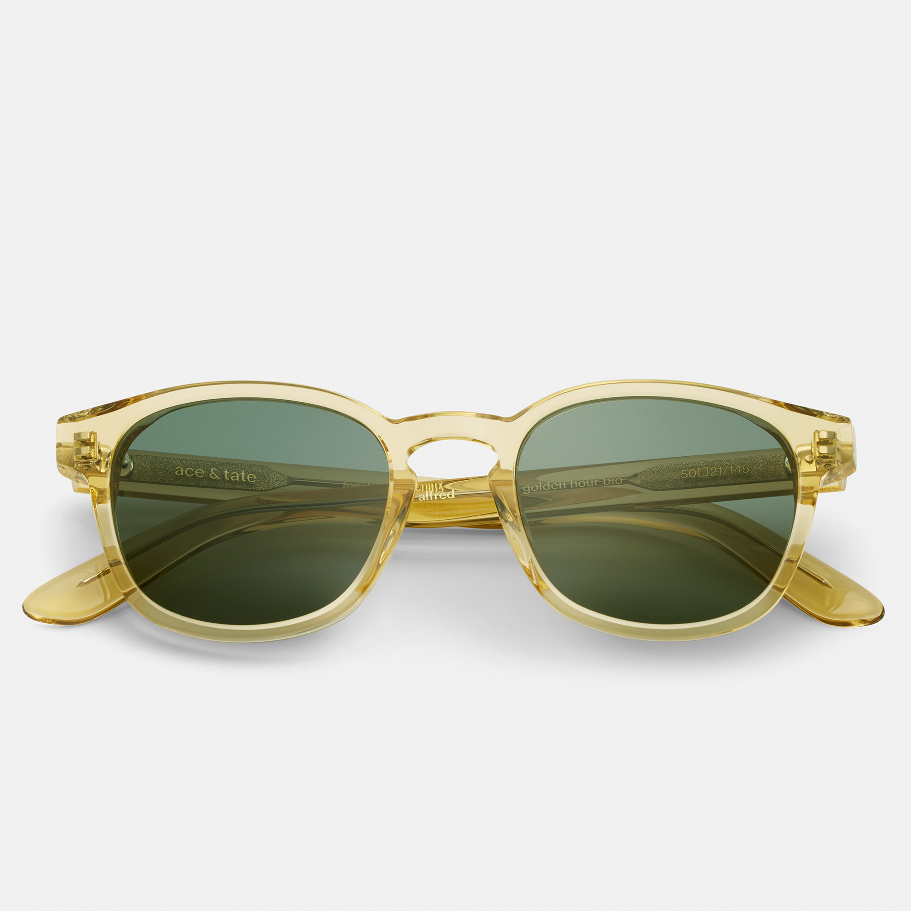 Ace & Tate Sunglasses | Square Acetate in Yellow