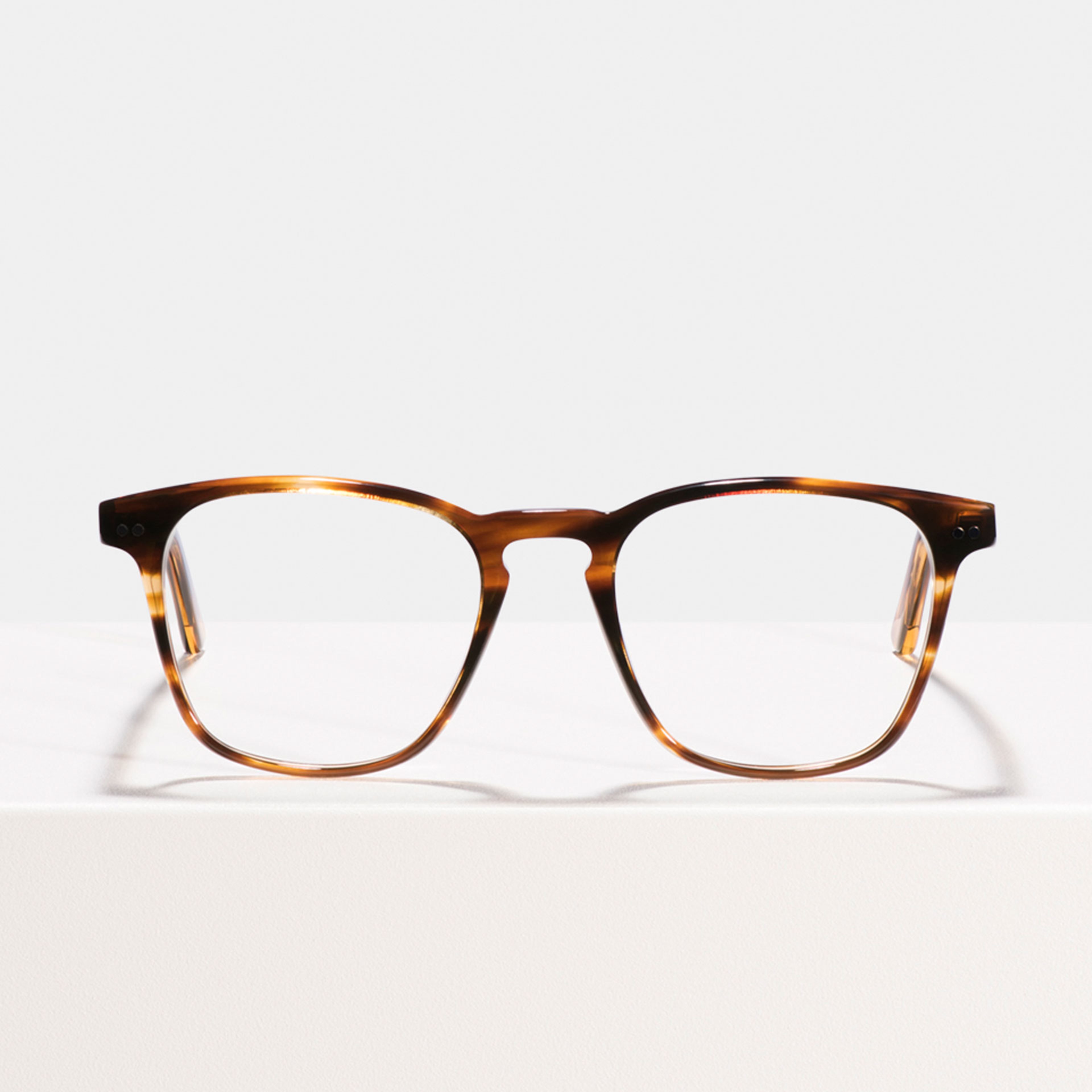 Ace & Tate Hudson in Tigerwood Ace & Tate Optiques | Carrée Acétate in Marron, Orange