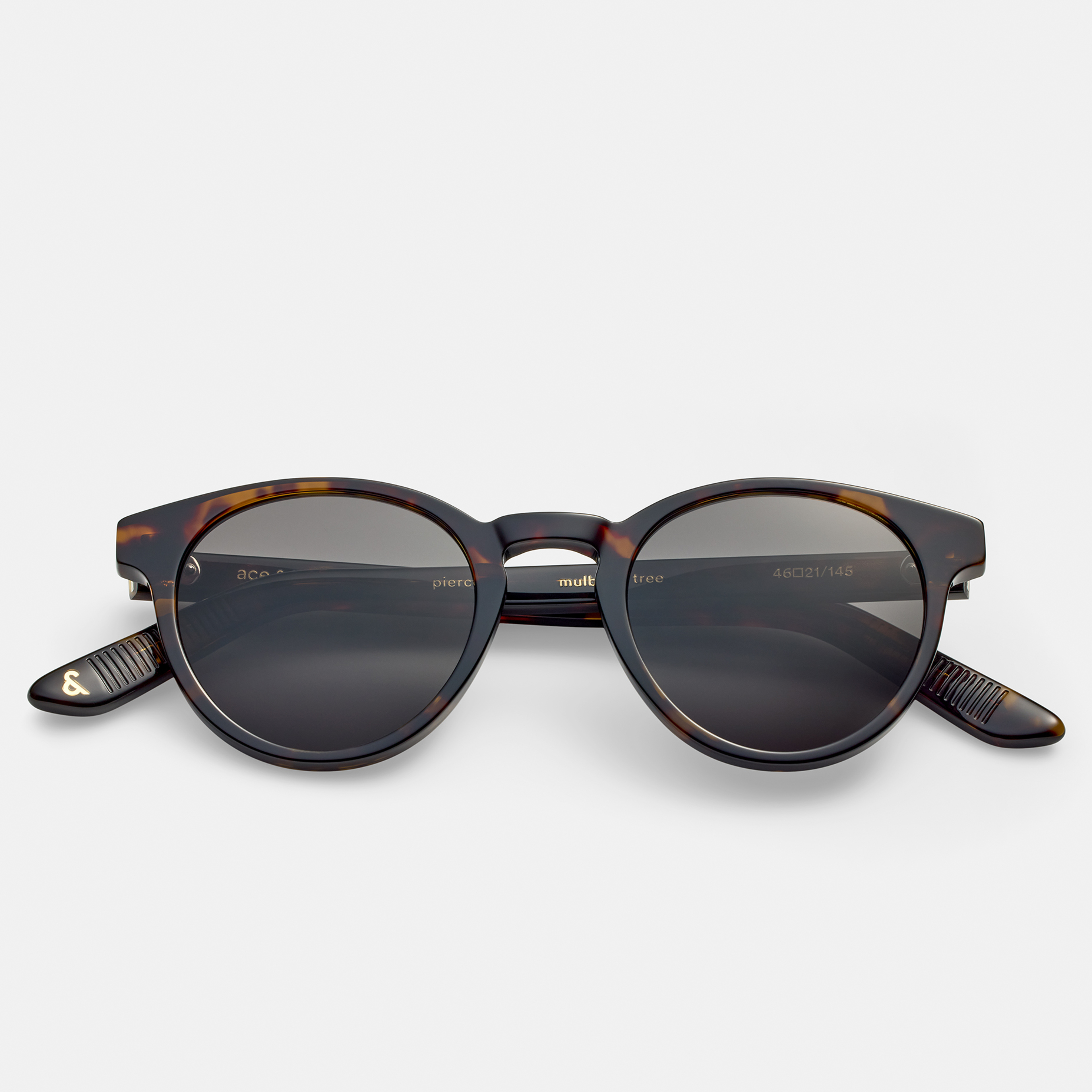 Ace & Tate Pierce in Mulberry Tree Ace & Tate Sunglasses | Round Acetate in Black, Brown