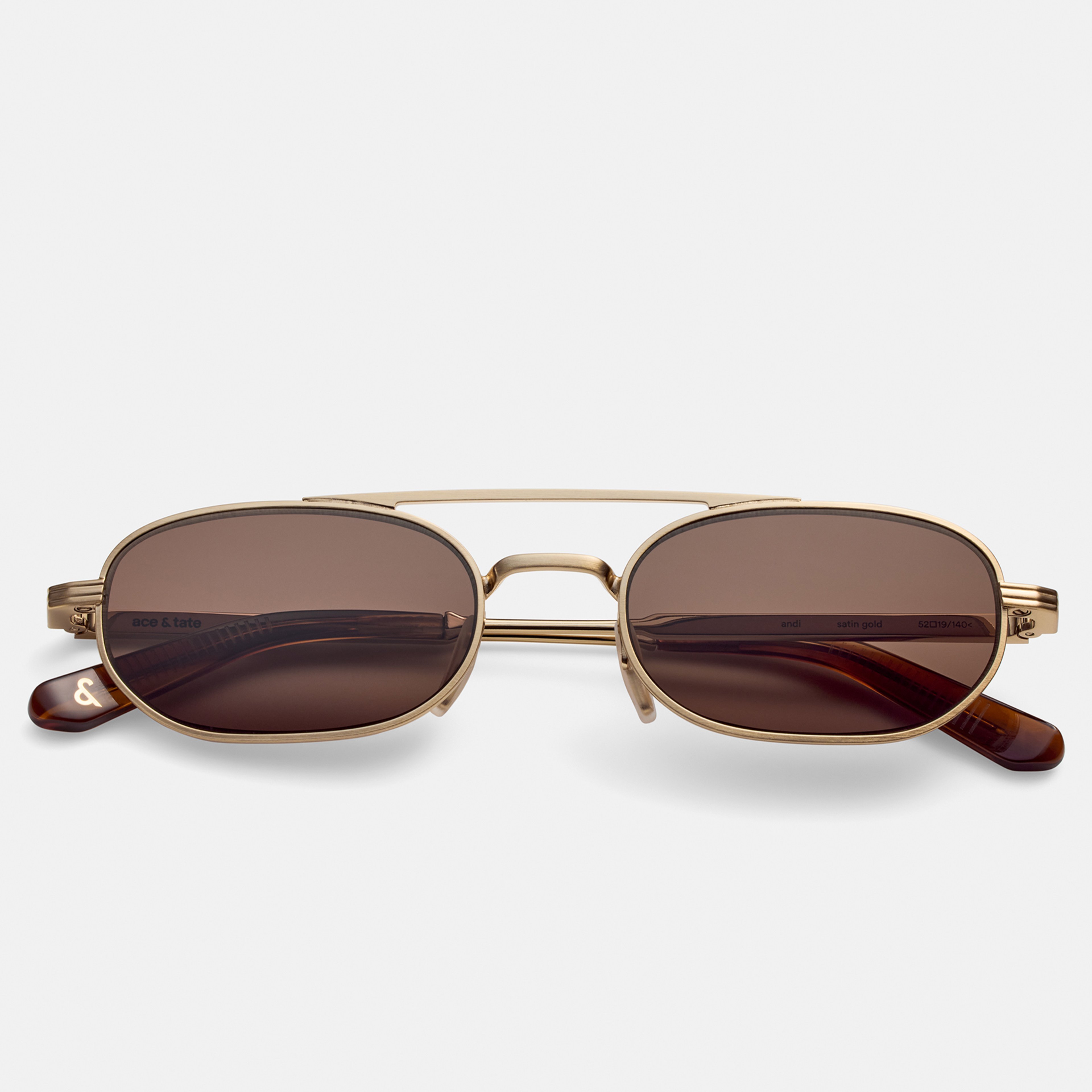 Ace & Tate Sonnenbrillen | Oval Metall in Gold