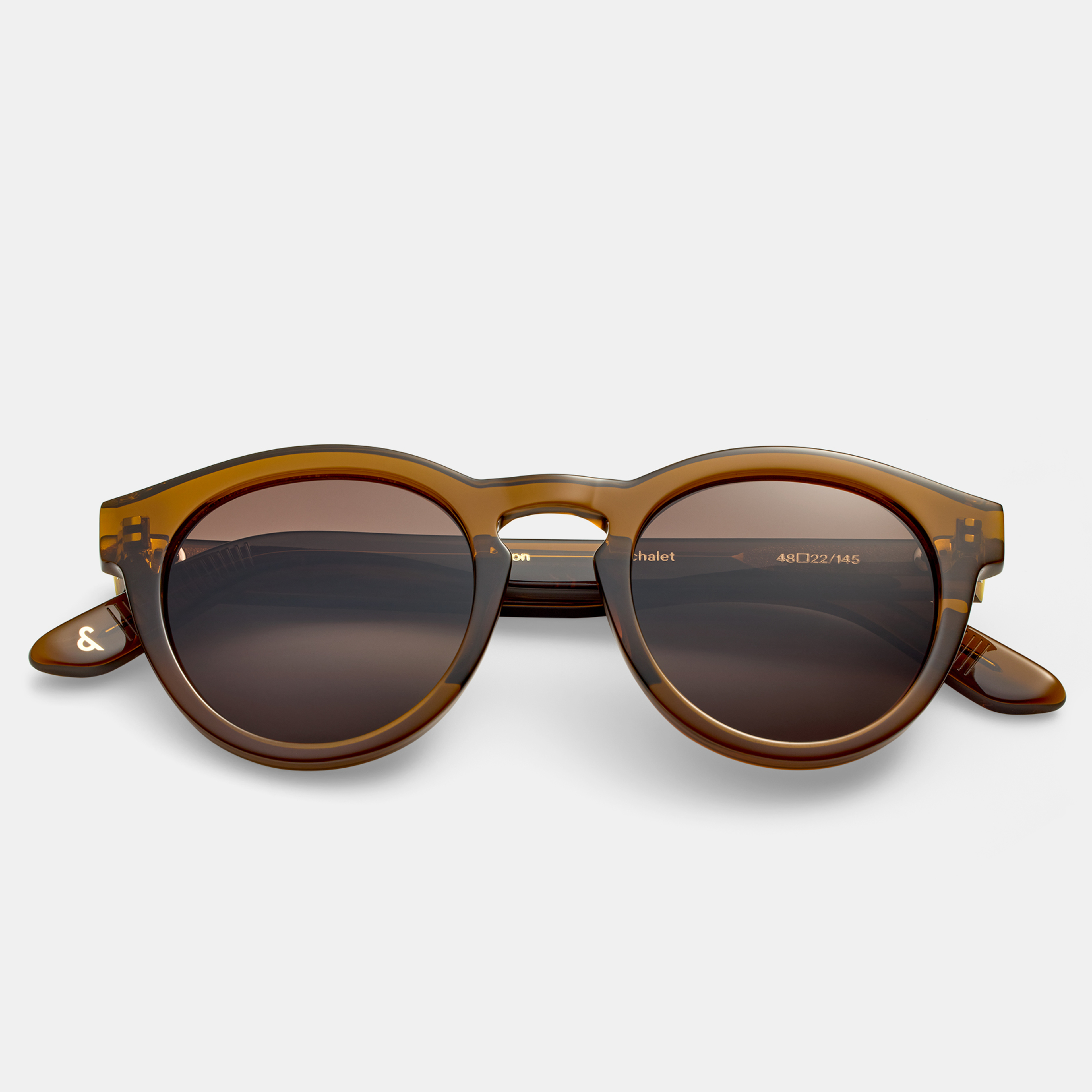 Ace & Tate Sunglasses | Round Acetate in Brown