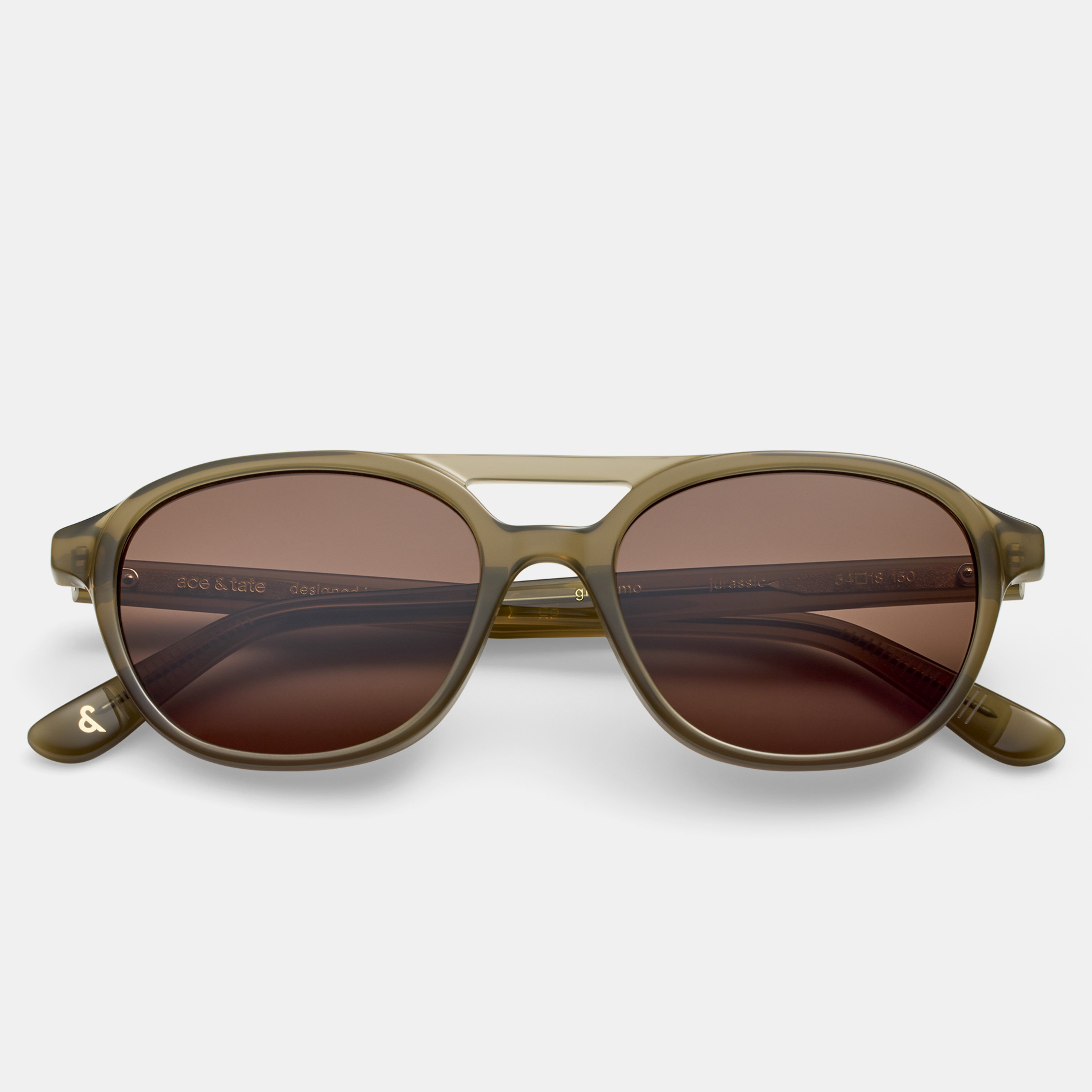 Ace & Tate Sonnenbrillen | Rund Acetat in Grün